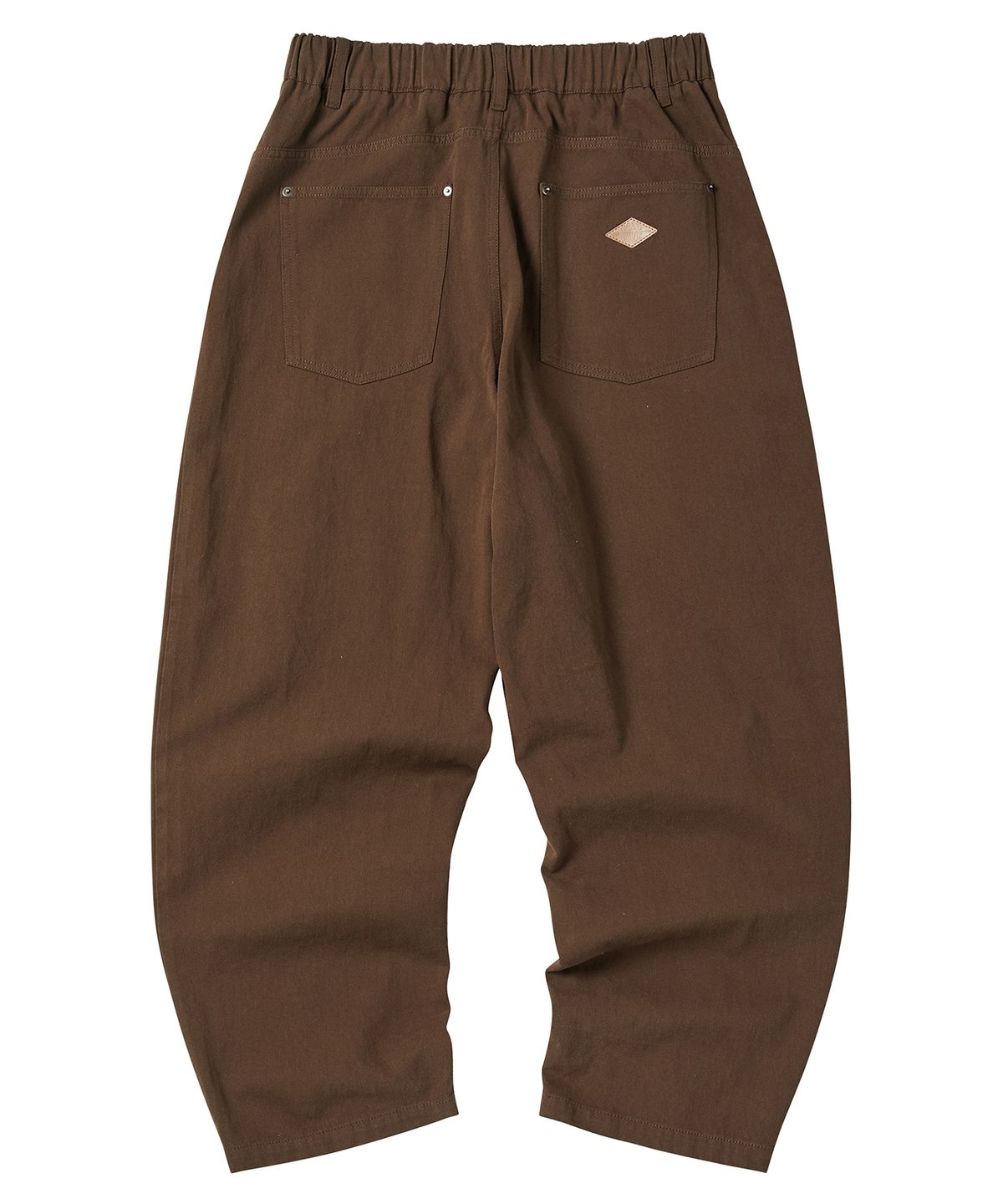 꼬모니노즈(COMONINOZ) COTTON WIDE PANTS [BROWN]