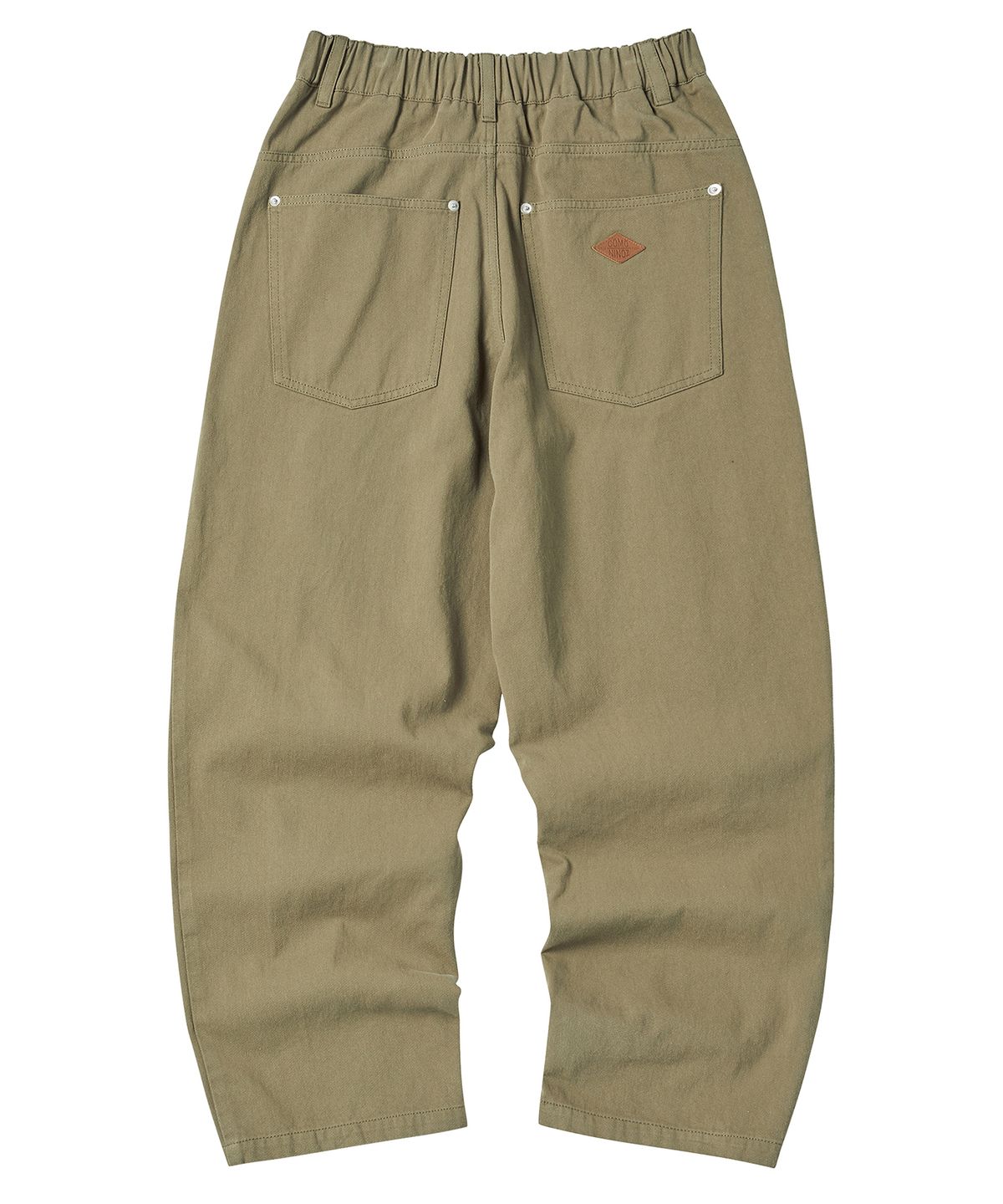 꼬모니노즈(COMONINOZ) COTTON WIDE PANTS [KHAKI]