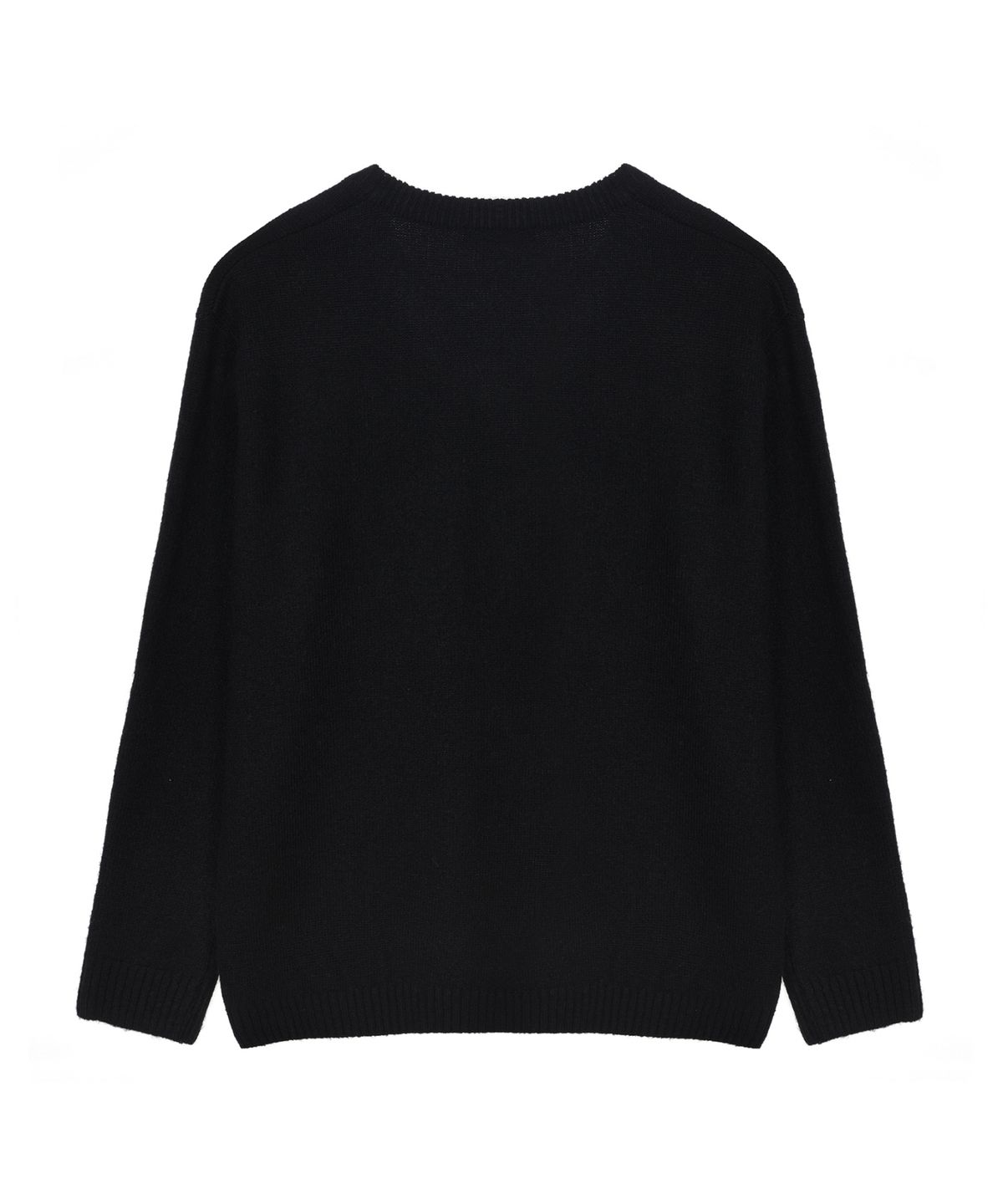닉앤니콜(NICK&NICOLE) [ESSENTIAL] CLASSICAL SOFT V SWEATER_BLACK