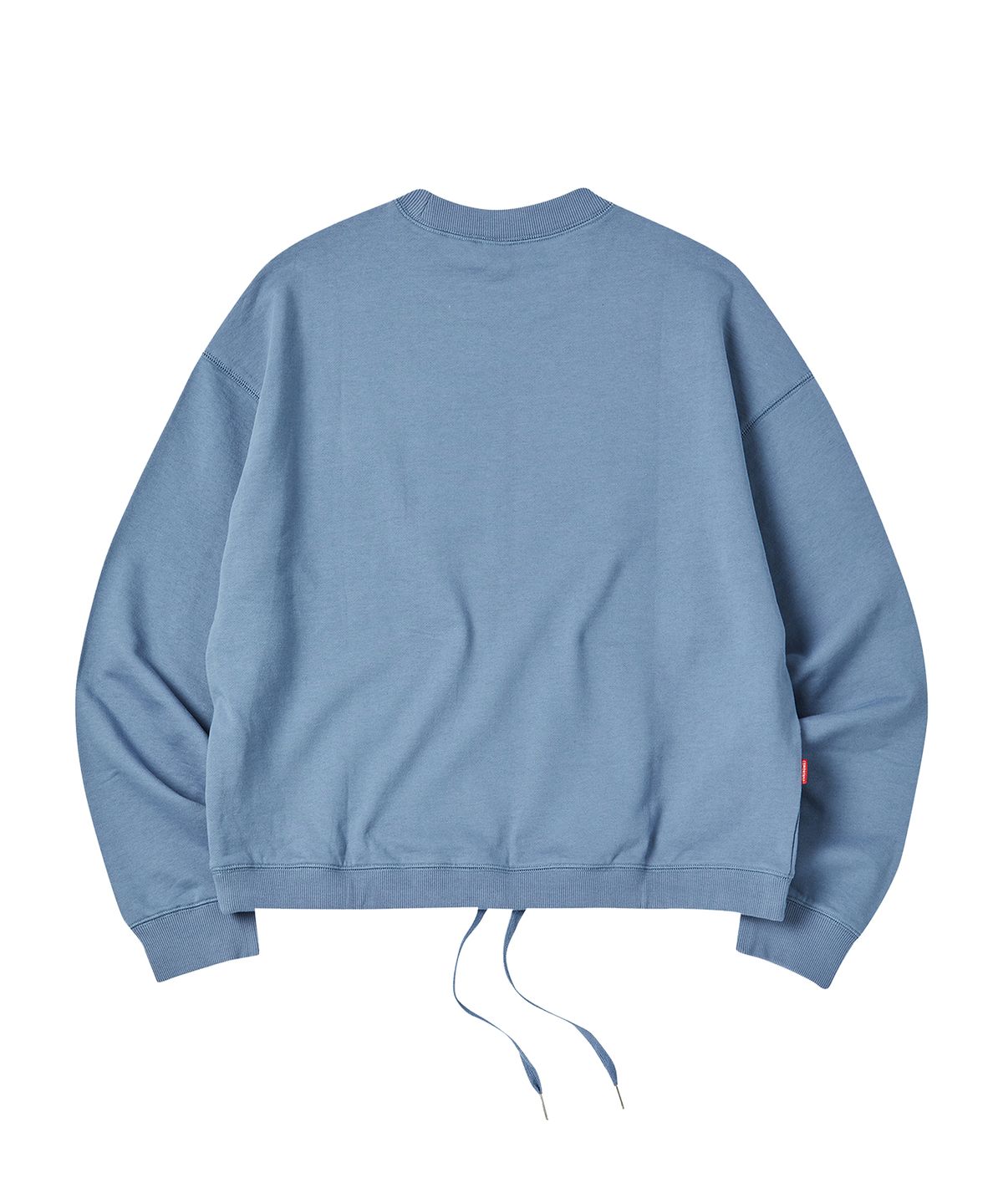 꼬모니노즈(COMONINOZ) W HEM STRING CROP MTM [DEEP BLUE]