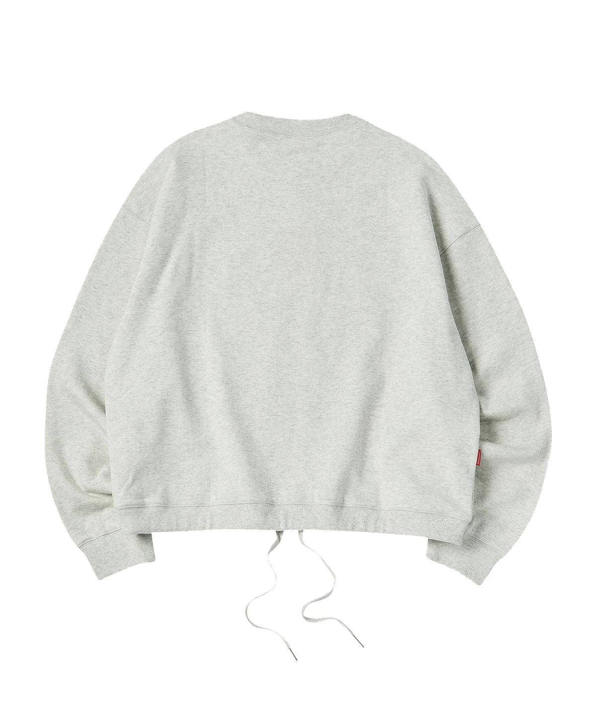 꼬모니노즈(COMONINOZ) W HEM STRING CROP MTM [OATMEAL]