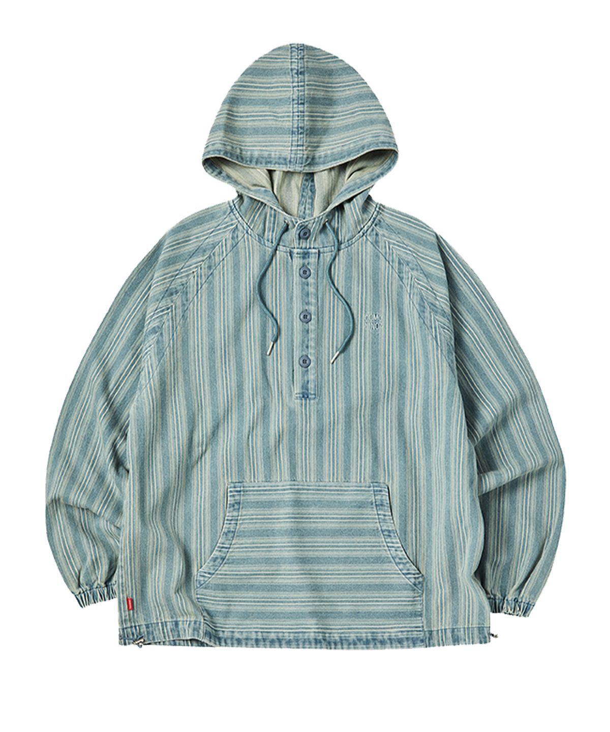 꼬모니노즈(COMONINOZ) STRIPE HOOD SHIRT [MIX]
