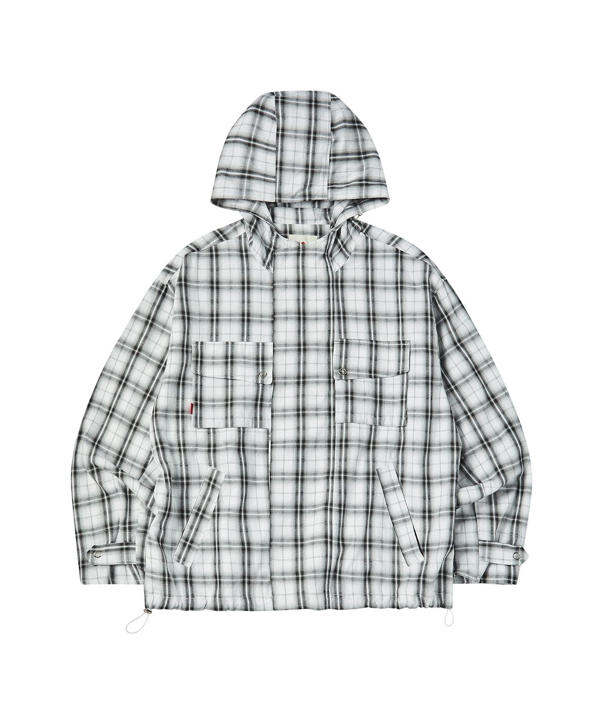 꼬모니노즈(COMONINOZ) OMBRE HOOD BLOUSON [WHITE]