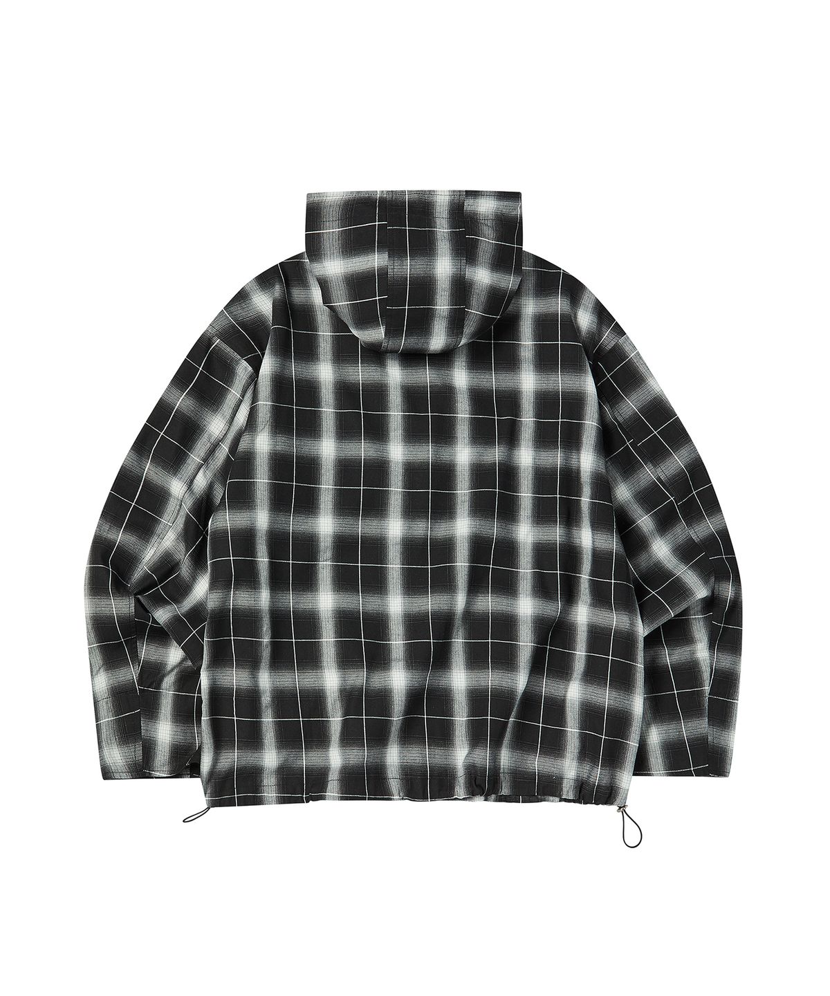 꼬모니노즈(COMONINOZ) OMBRE HOOD BLOUSON [BLACK]