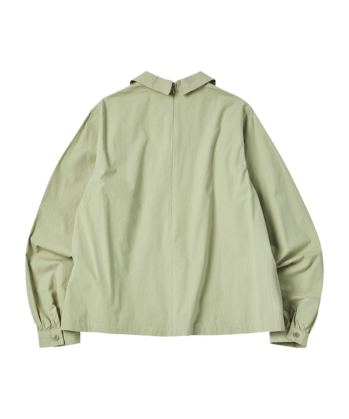 꼬모니노즈(COMONINOZ) W NOZ SHIRRING BLOUSE [KHAKI]