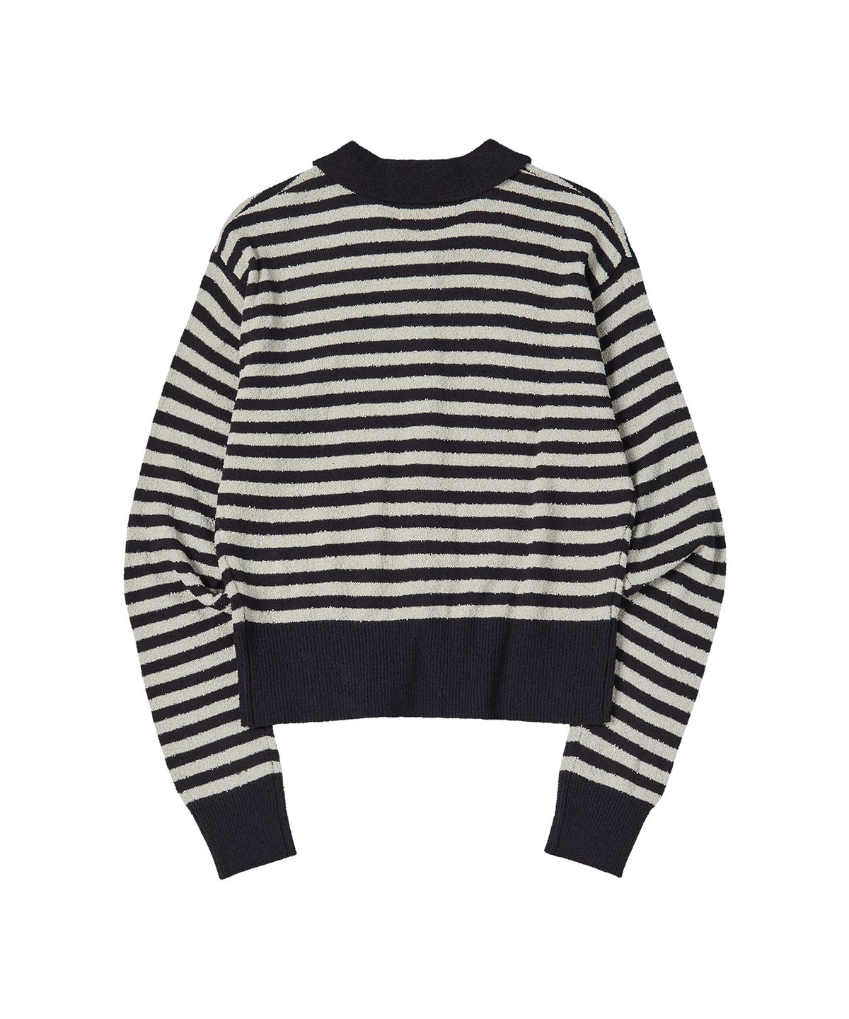 꼬모니노즈(COMONINOZ) W SPRING BUTTON CARDIGAN [NAVY]