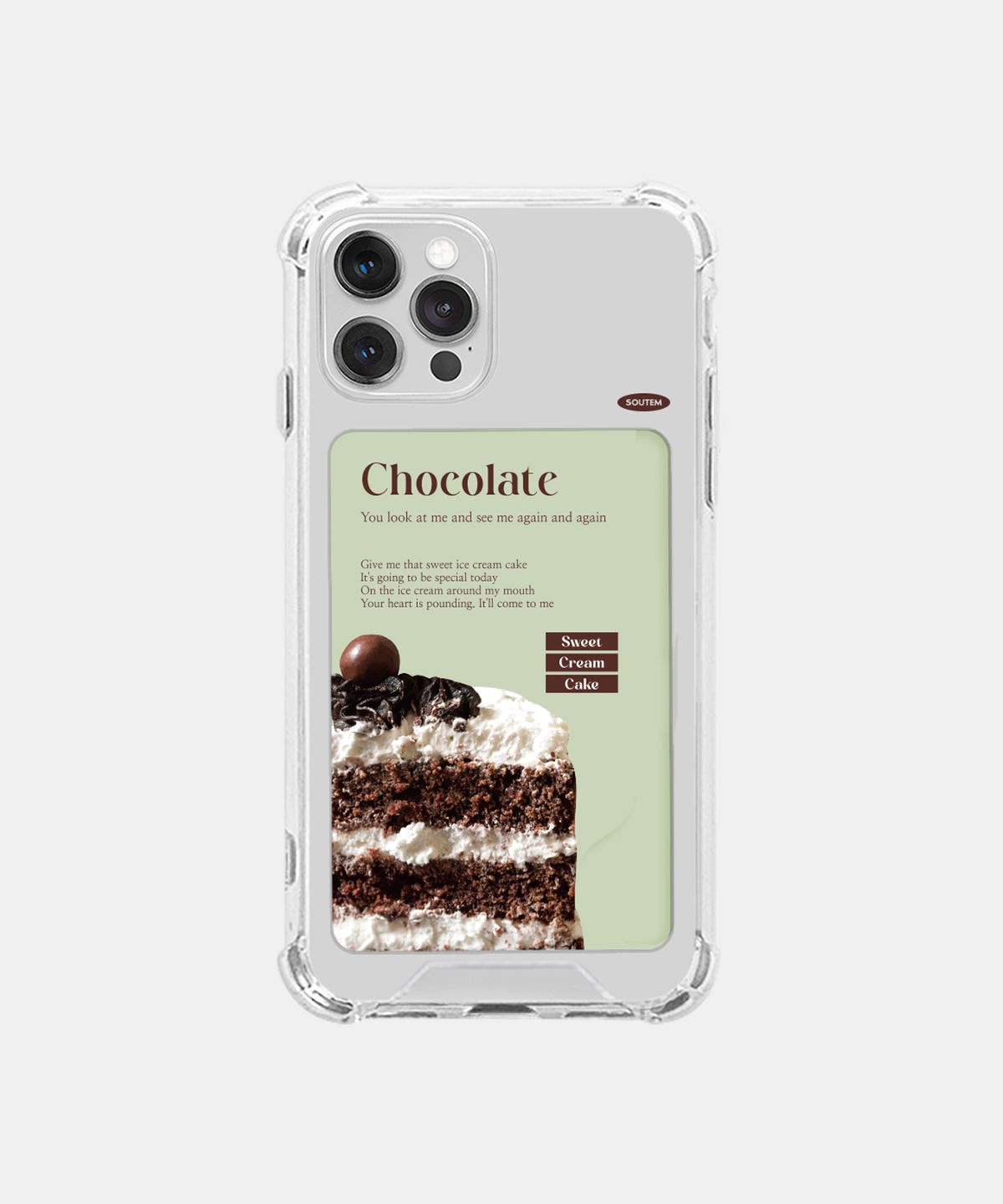 소유템(SOUTEM) Dolce Card Phone Case_Clear