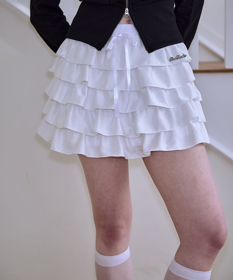 ◎ROSEFRANTZ◎ CanCan Ribbon Mini Skirt White 5008207276 MUSINSA | ROSÉ FRANTZ CanCan Ribbon Mini Skirt [White]