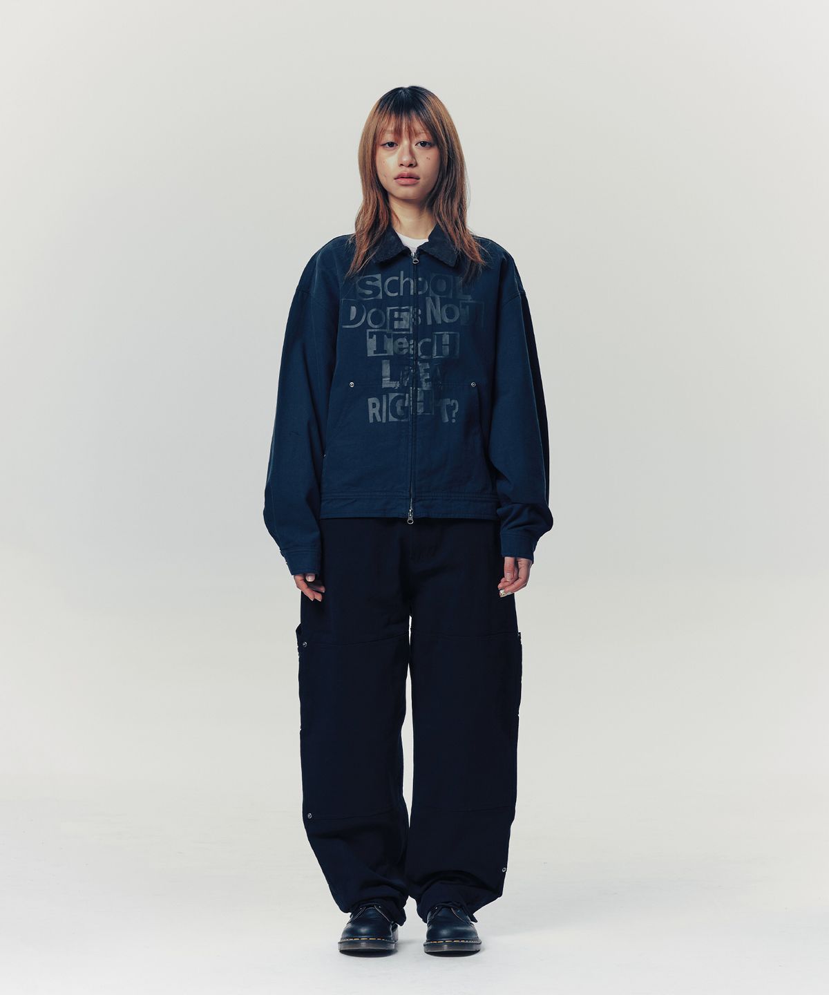 이스트쿤스트(ISTKUNST) DNT WORK JACKET_NAVY(IK2FSMJ201A)