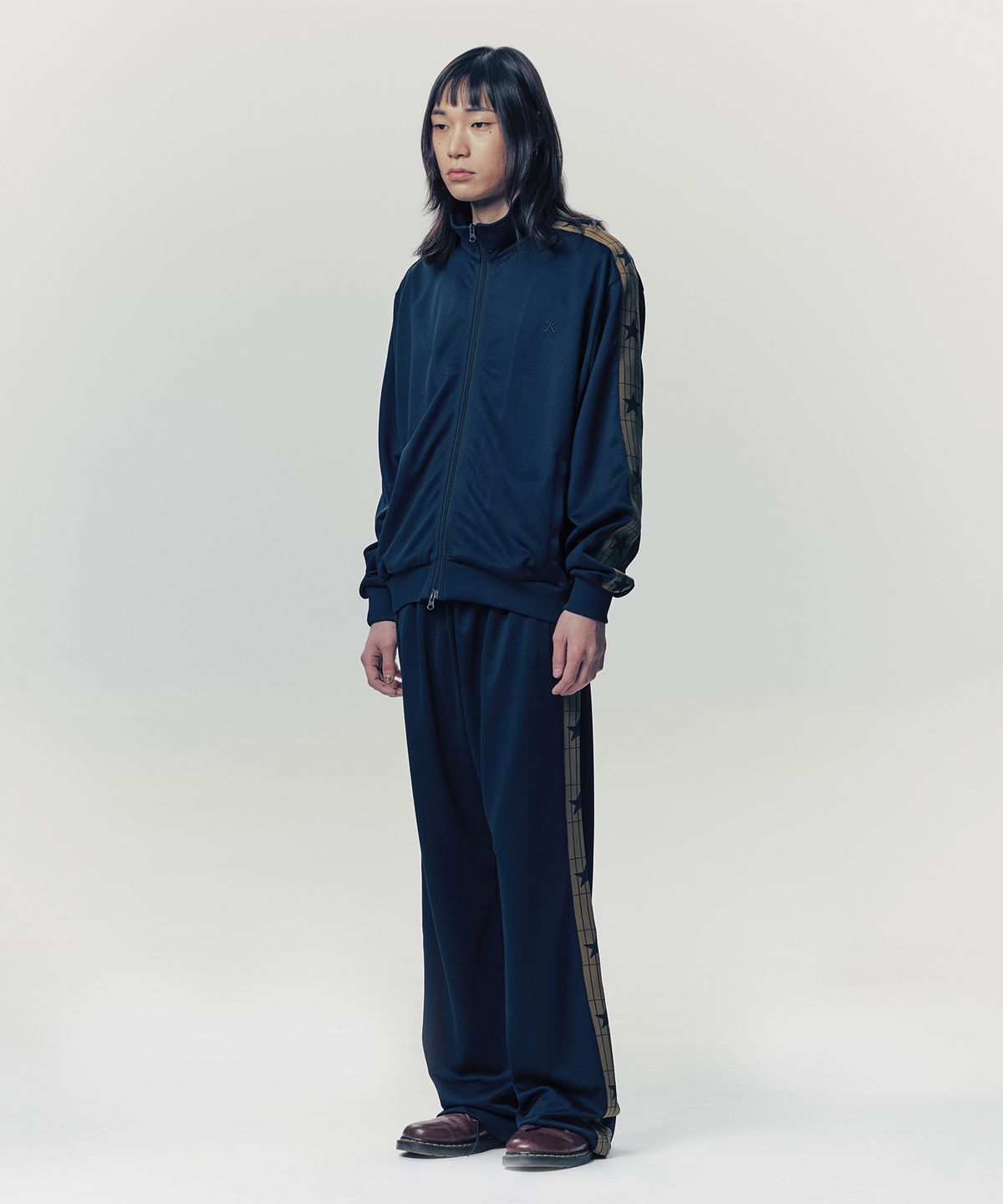이스트쿤스트(ISTKUNST) IK TRACK JERSEY JACKET_NAVY(IK2FSMJ203A)