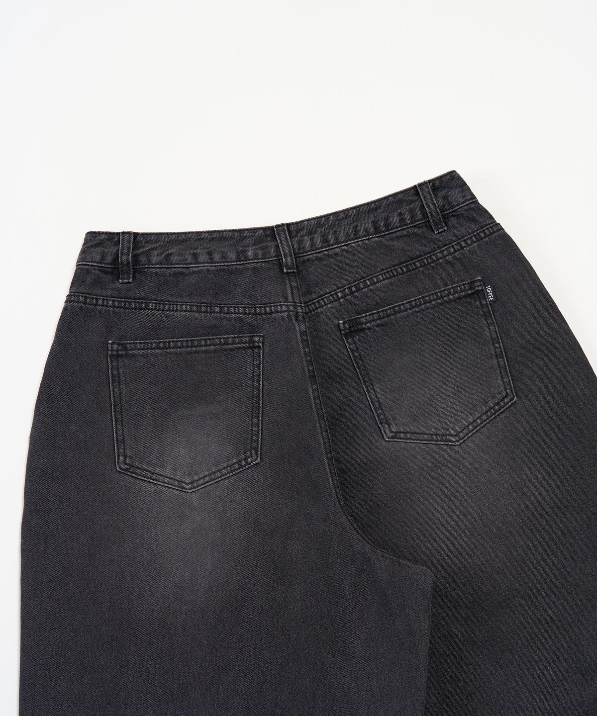 토피(TOFFEE) 덤보 데님 팬츠 (GREY)