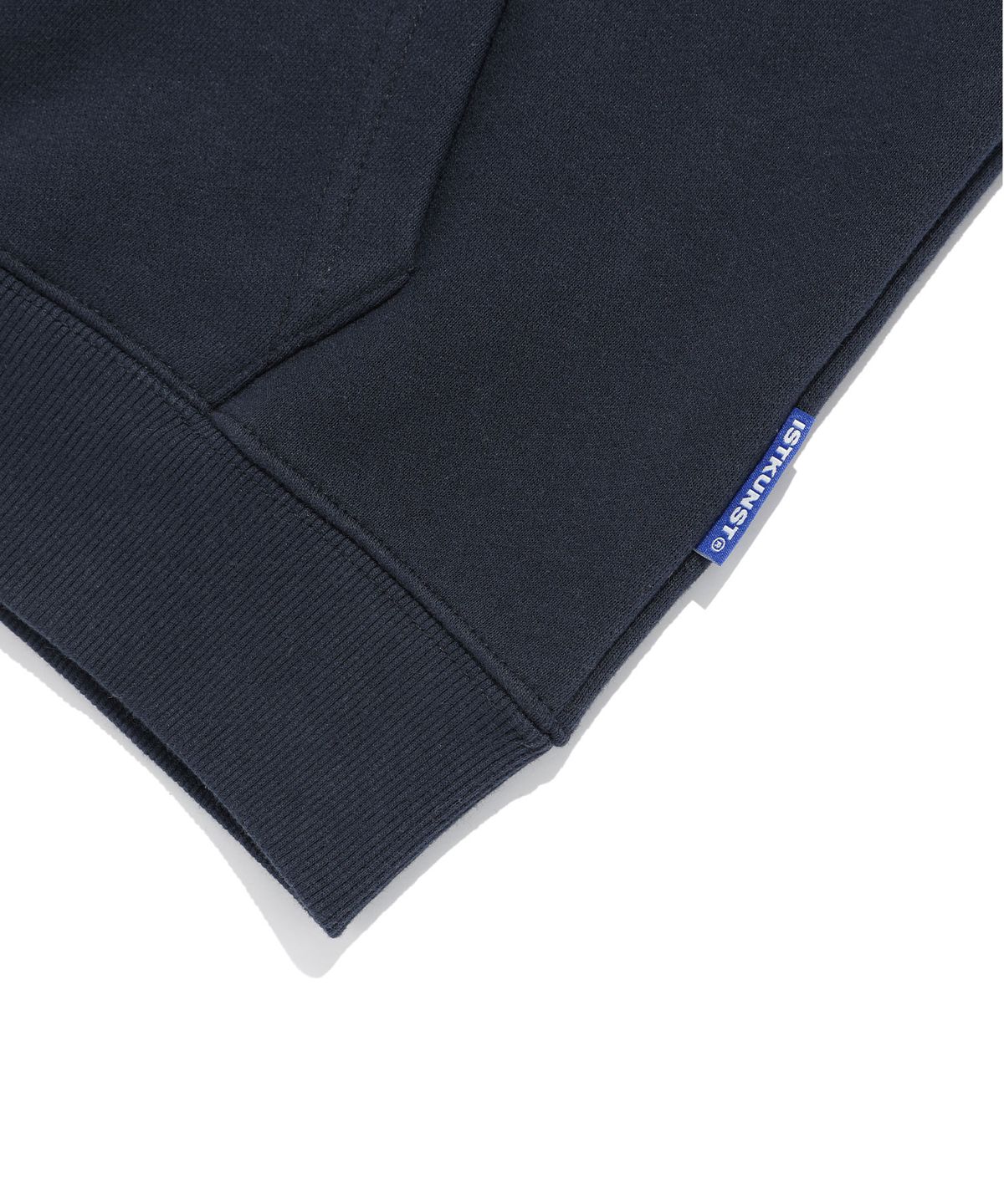 이스트쿤스트(ISTKUNST) I SMILEY KUNST CROP HOOD ZIP UP_NAVY(IK2FSMM483A)