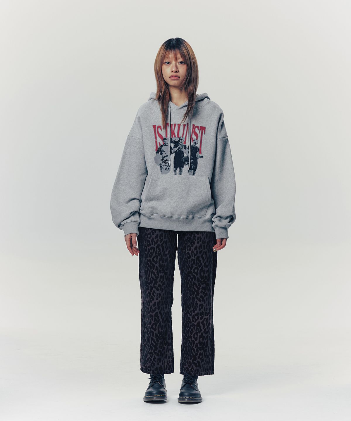 이스트쿤스트(ISTKUNST) SCENE BAND HOODIE_GREY(IK2FSMM402A)