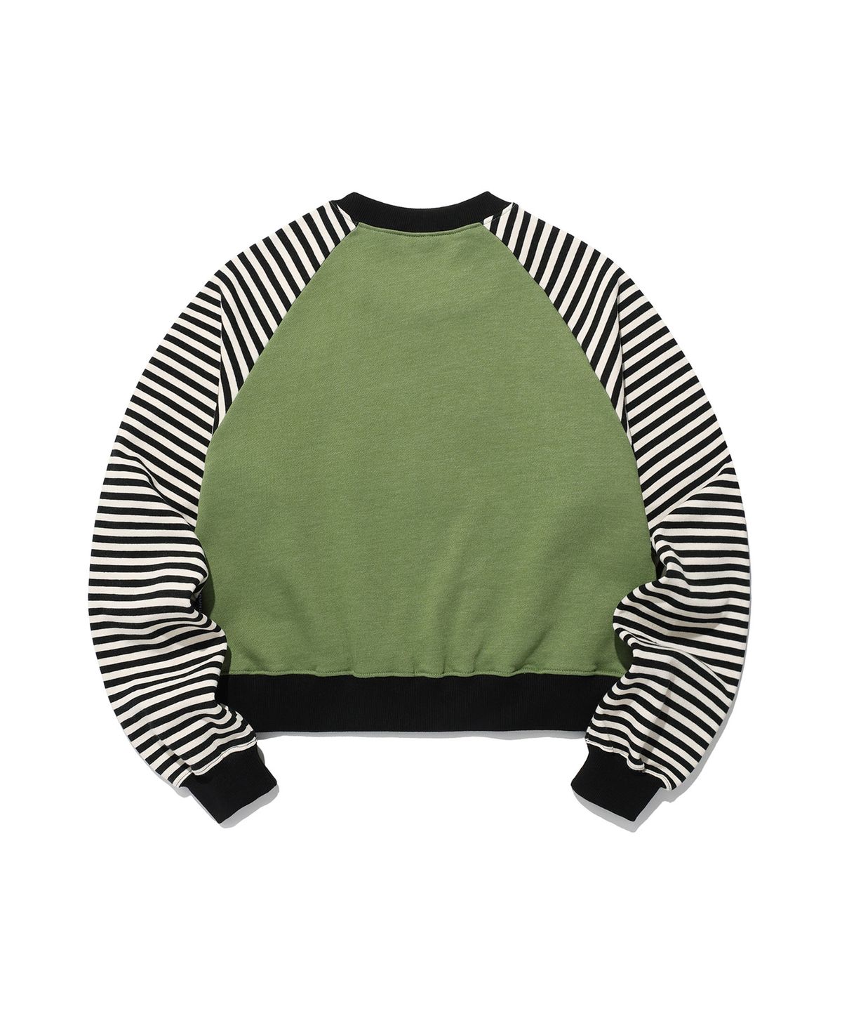 이스트쿤스트(ISTKUNST) STAR APPLIQUE RAGLAN SWEATSHIRTS_GREEN(IK2FSMM444A)