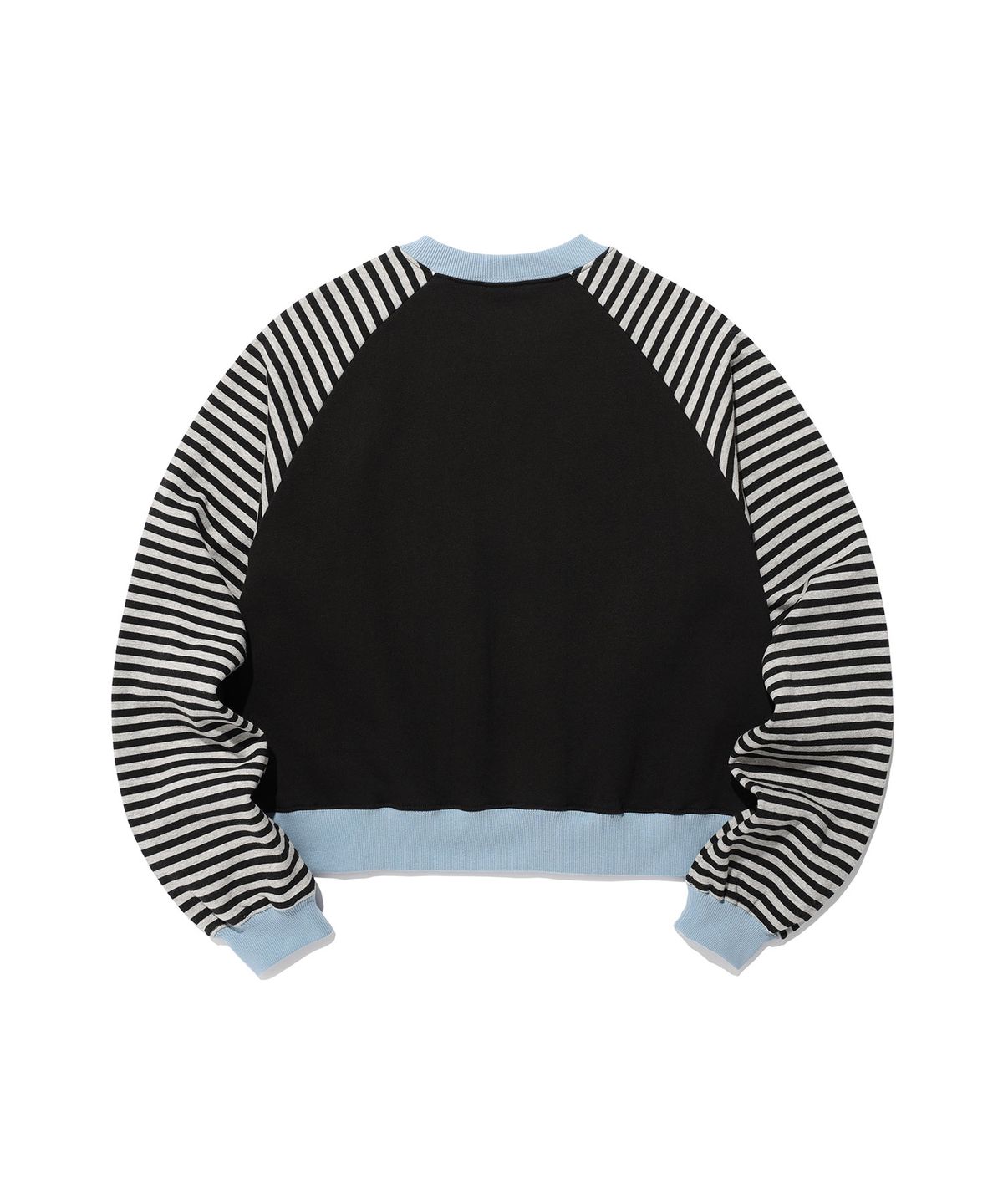 이스트쿤스트(ISTKUNST) STAR APPLIQUE RAGLAN SWEATSHIRTS_BLACK(IK2FSMM444A)