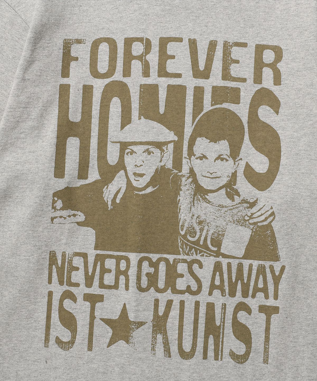 이스트쿤스트(ISTKUNST) FOREVER HOMIES LAYERED LS TEE_GREY(IK2FSMT550A)