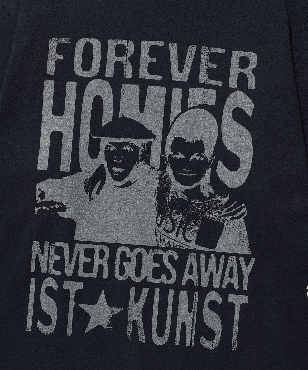 이스트쿤스트(ISTKUNST) FOREVER HOMIES LAYERED LS TEE_NAVY(IK2FSMT550A)