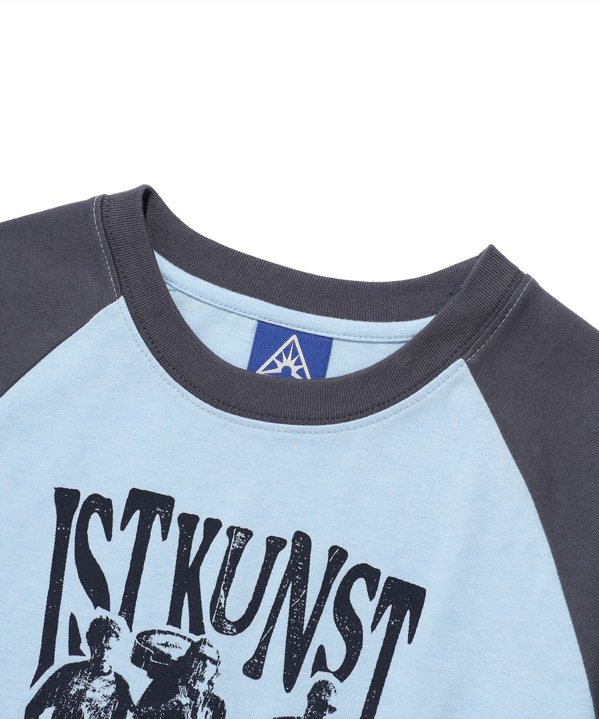 이스트쿤스트(ISTKUNST) SCENE BAND RAGLAN LS TEE_BLUE(IK2FSMT553A)