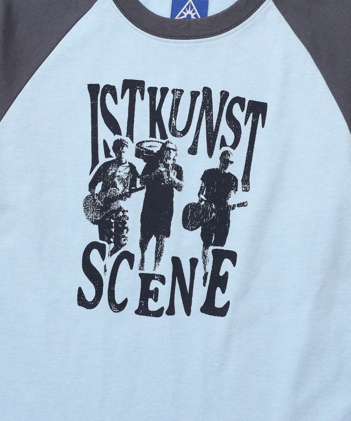 이스트쿤스트(ISTKUNST) SCENE BAND RAGLAN LS TEE_BLUE(IK2FSMT553A)