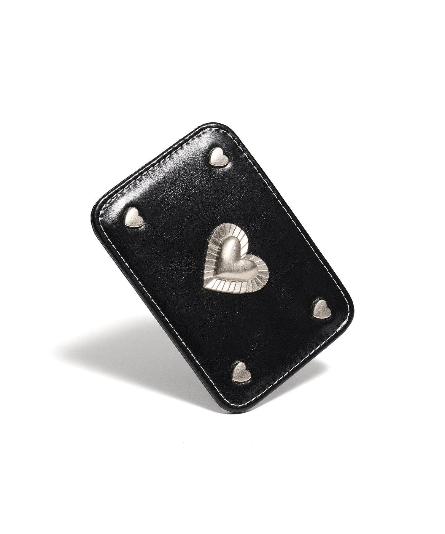 ☆LEMASQUE☆ Pie Heart Slim Card Wallet Black L08E3170401 MUSINSA | LEMASQUE Pie Heart Slim Card Wallet Black