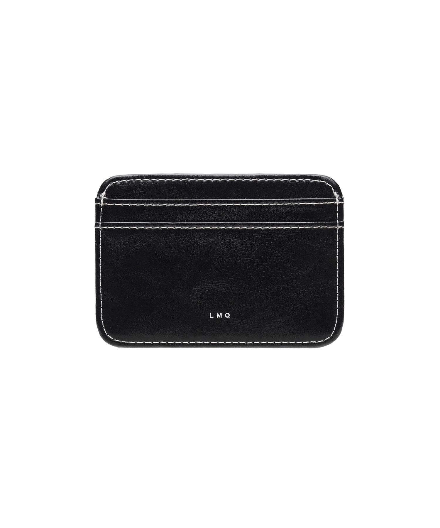 MUSINSA | LEMASQUE Pie Heart Slim Card Wallet Black