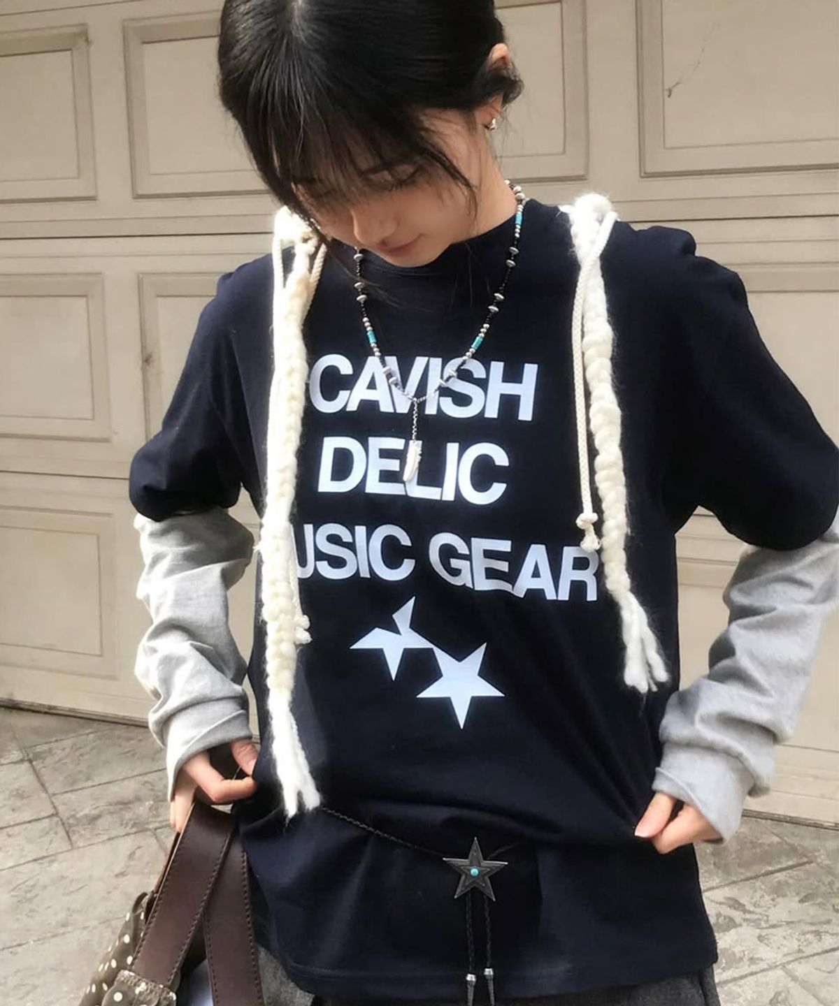카비시(CAVISH) DELIC LAYERED LS TEE NAVY(CV2FSUT579A)