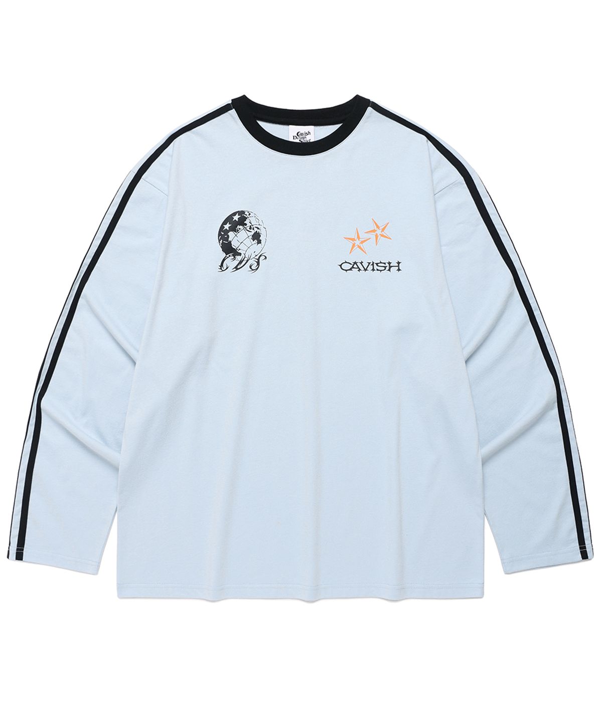 카비시(CAVISH) GLOBE FOOTBALL LS TEE BLUE(CV2FSUT552A)