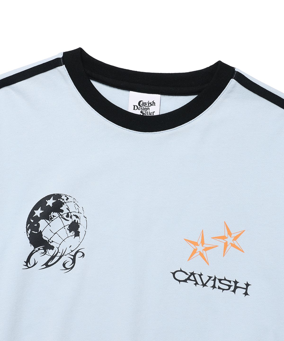 카비시(CAVISH) GLOBE FOOTBALL LS TEE BLUE(CV2FSUT552A)