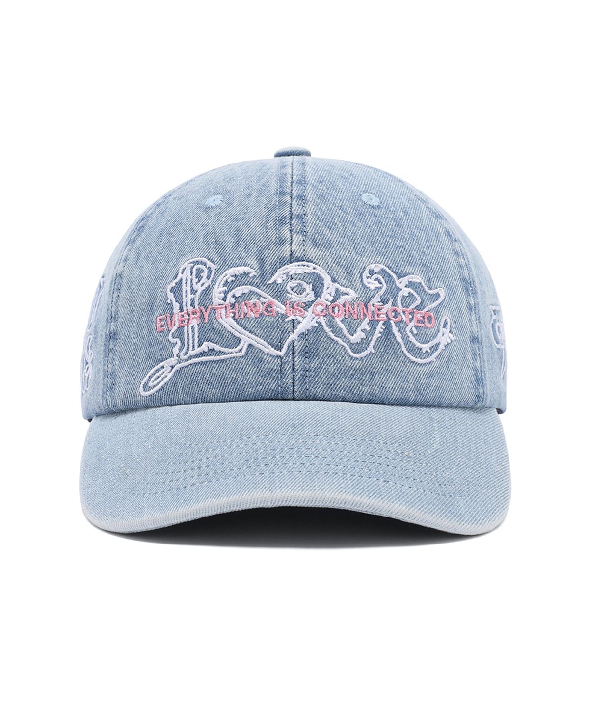 카비시(CAVISH) WASHED DENIM EMB BALL CAP BLUE(CV2FSUAB22A)