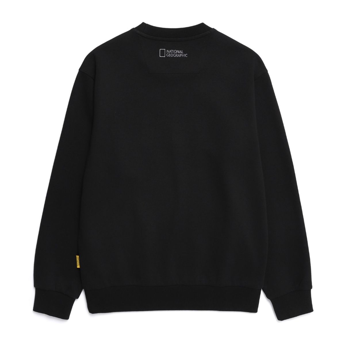 내셔널지오그래픽(NATIONALGEOGRAPHIC) N251USW911 폴하스 빅로고 베이직핏 맨투맨 CARBON BLACK