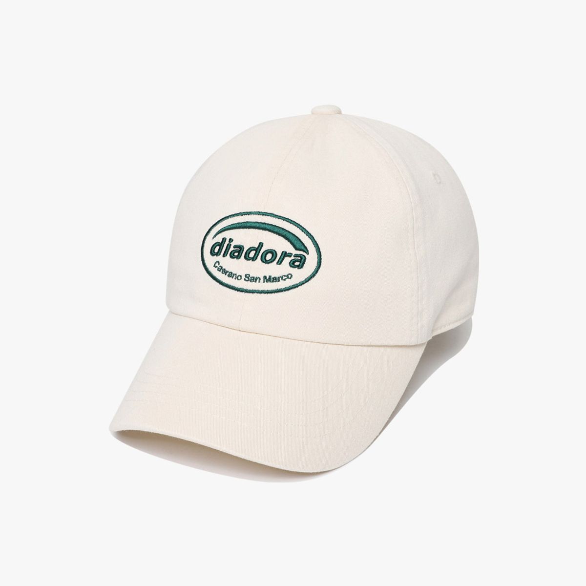 디아도라(diadora) 와펜 로고 볼캡 IVORY