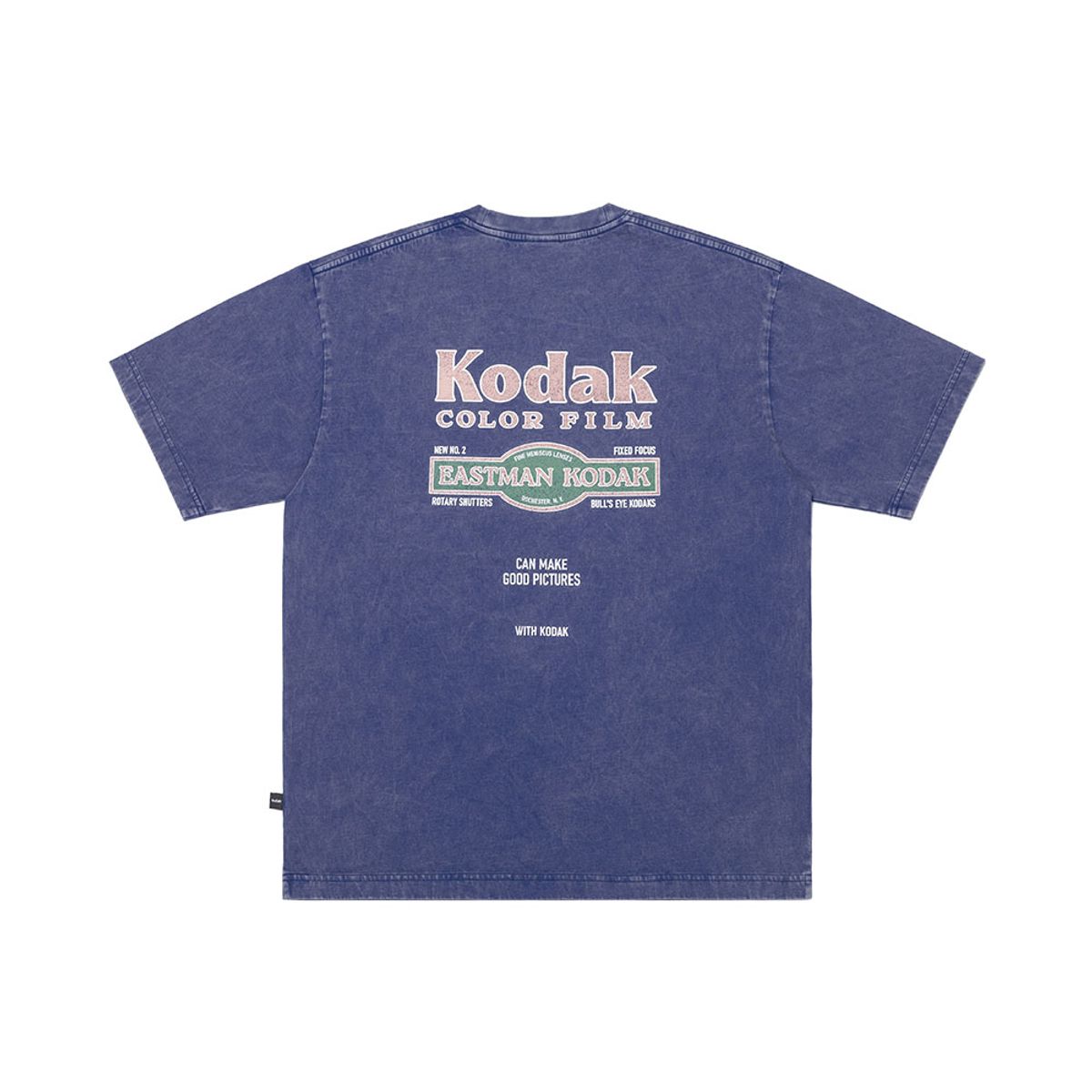 코닥(KODAK) 레시피 스노우워싱 반팔티셔츠 BLUE