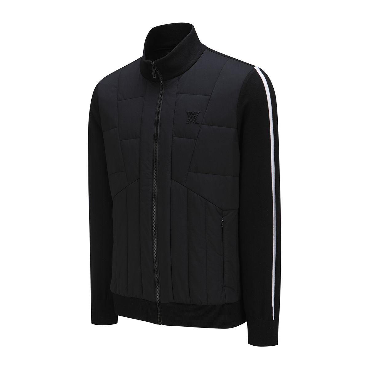 어뉴골프(ANEW GOLF) MEN SP HYBRID PADDED KNIT CARDIGAN_BK