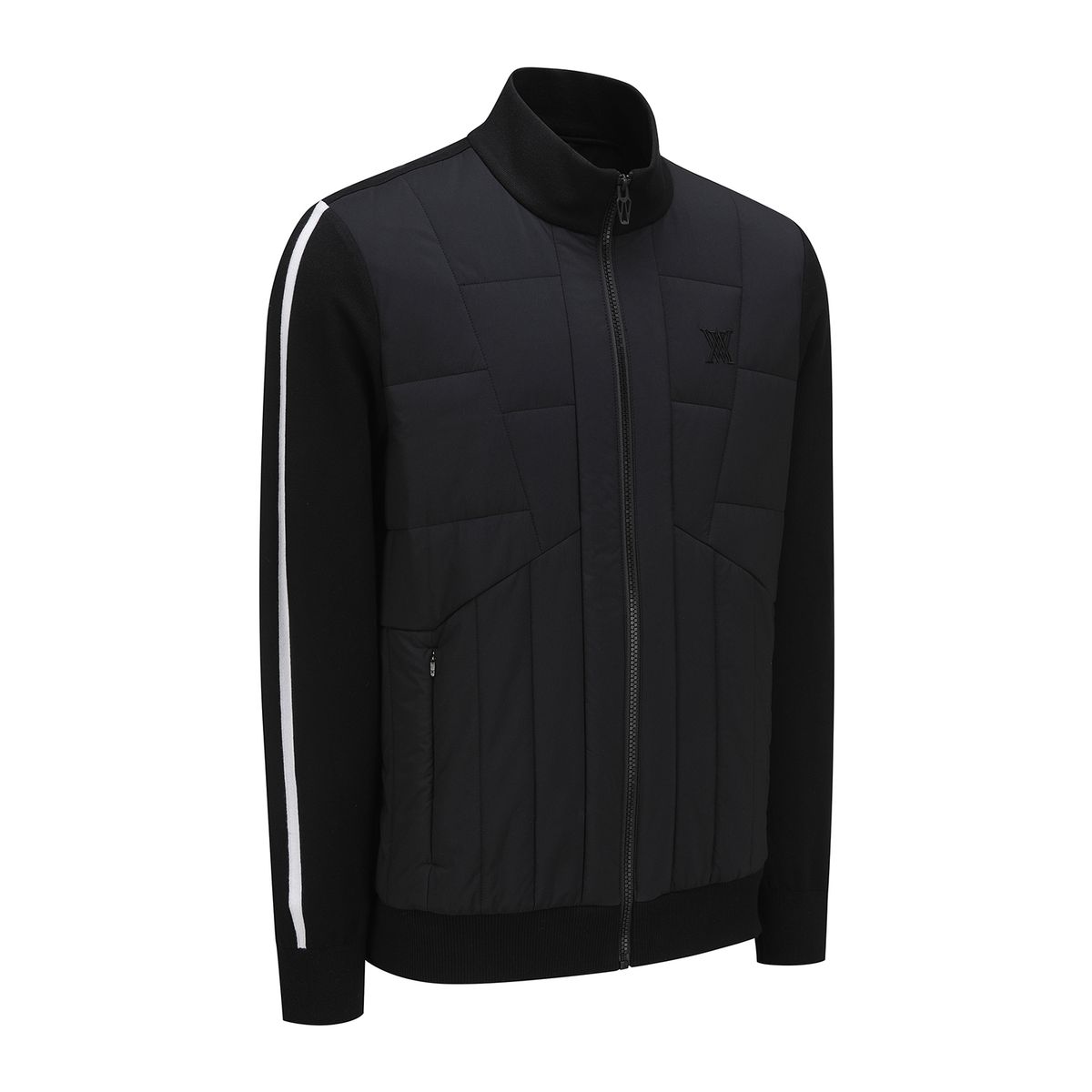 어뉴골프(ANEW GOLF) MEN SP HYBRID PADDED KNIT CARDIGAN_BK