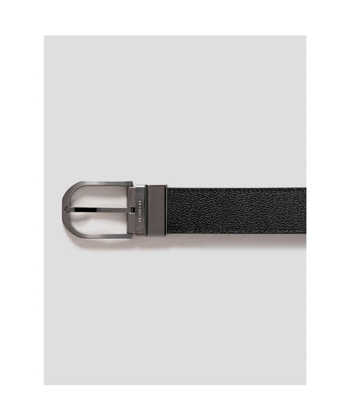 빈폴 액세서리(BEANPOLE ACCESSORY) 리버시블 라운드 버클 벨트 - 블랙