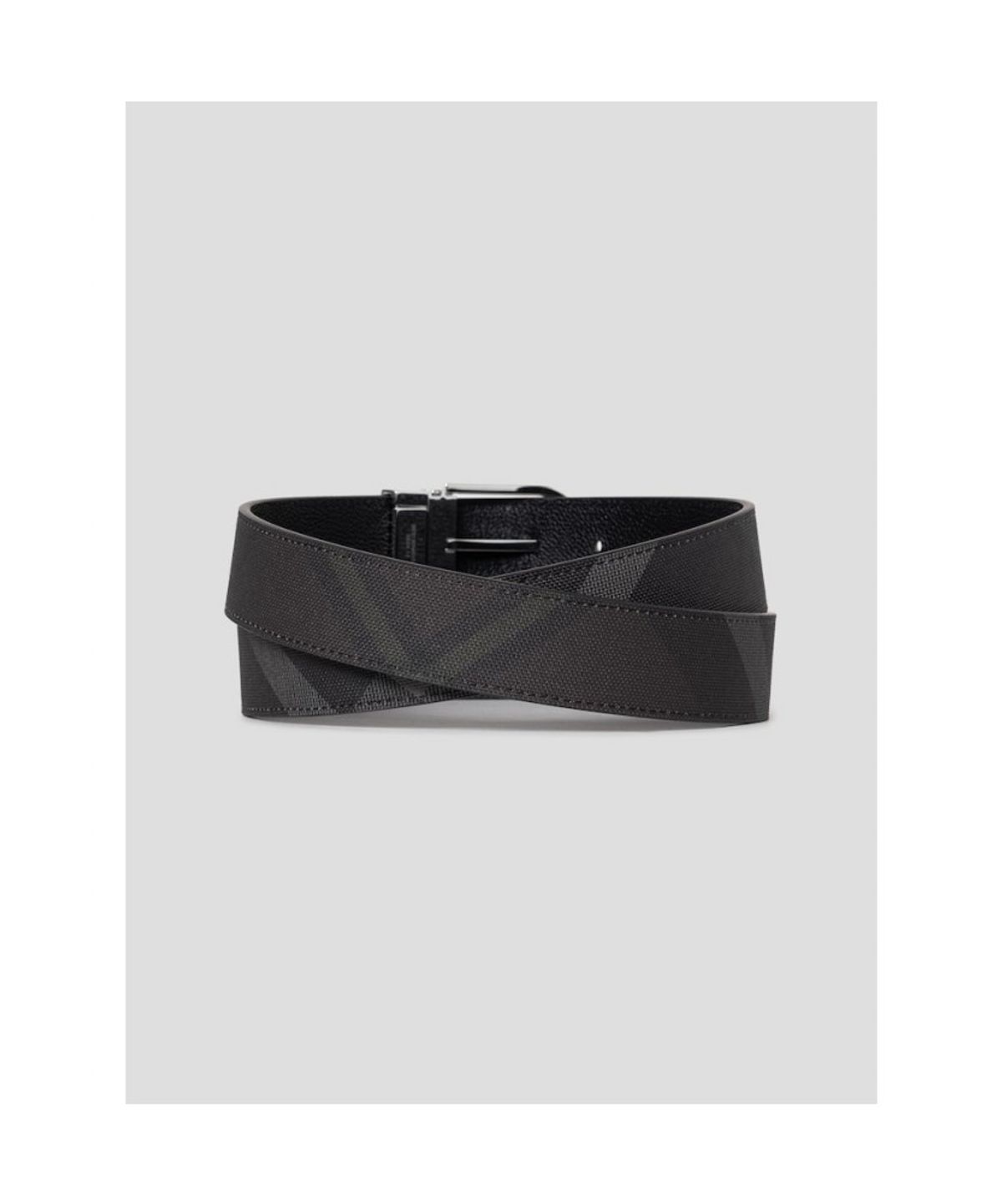 빈폴 액세서리(BEANPOLE ACCESSORY) 리버시블 라운드 버클 벨트 - 체크