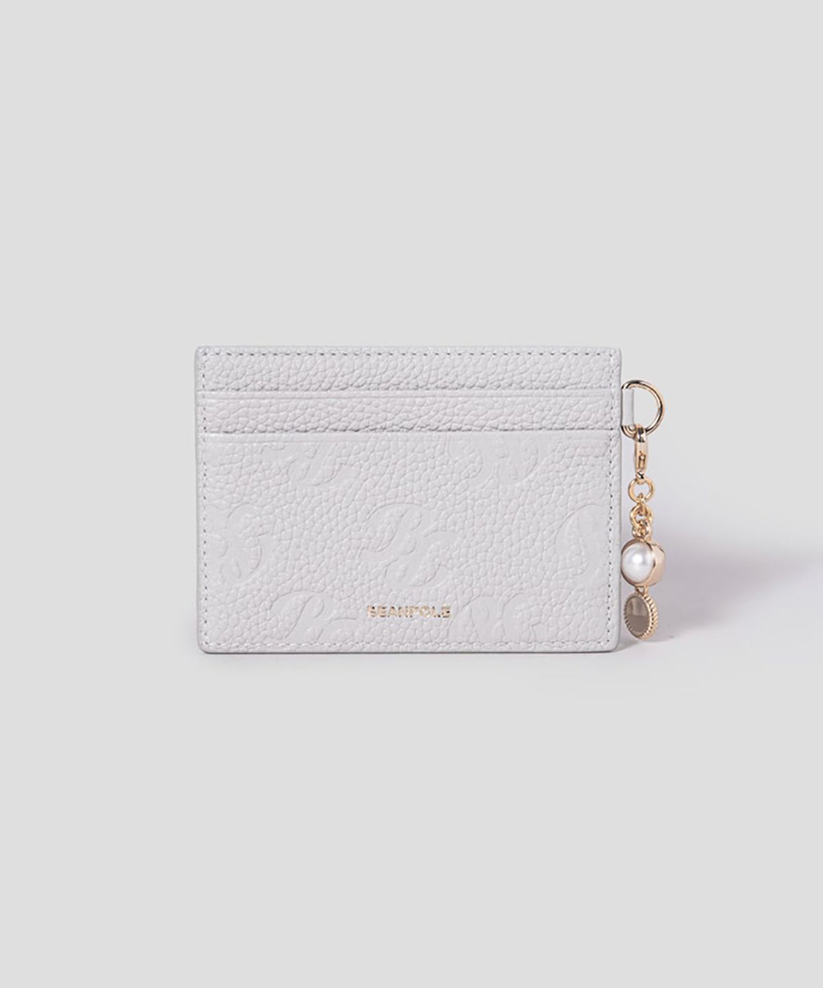빈폴 액세서리(BEANPOLE ACCESSORY) 루시아 BP 패턴 낱장 카드지갑 - 라이트 그레이