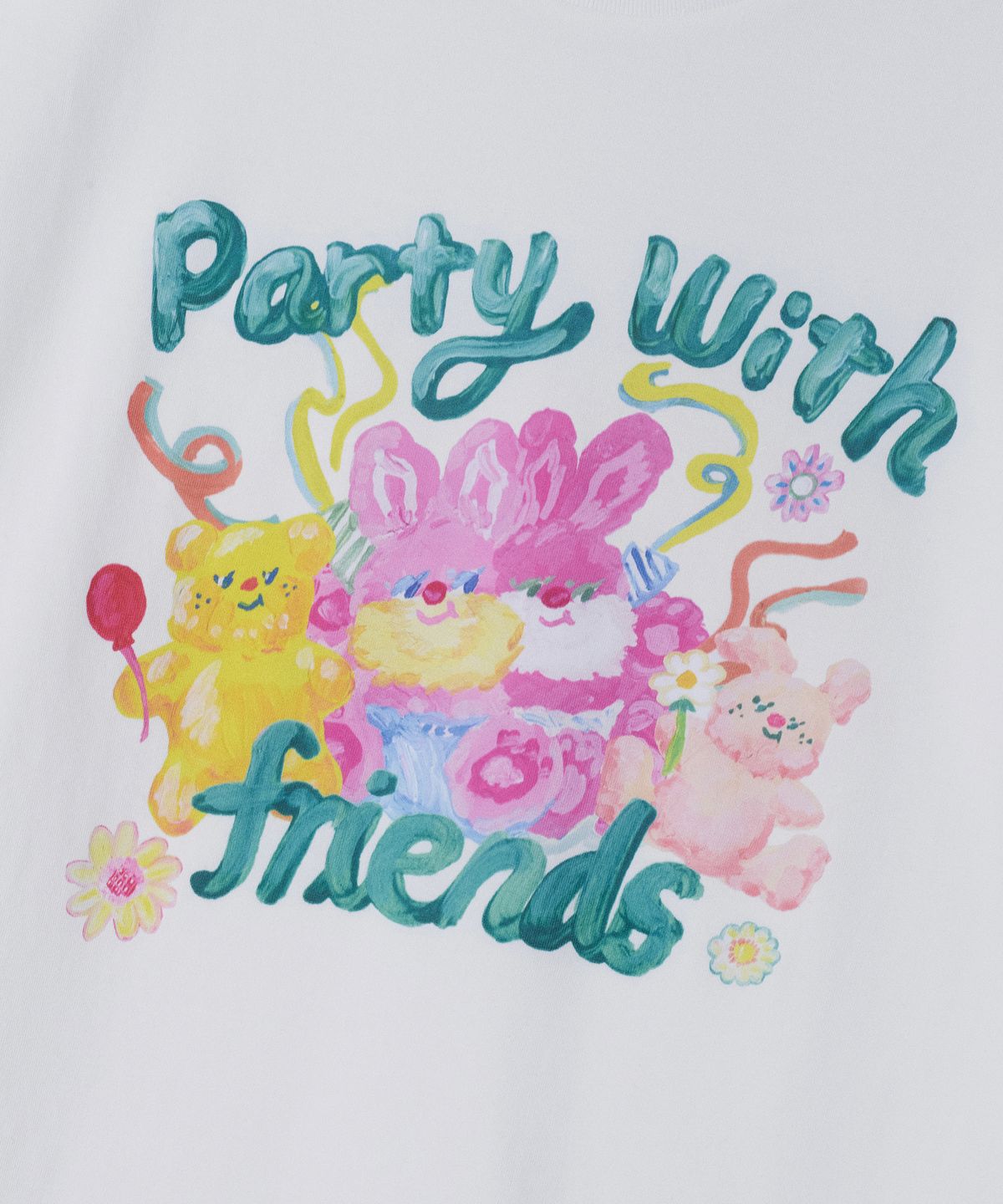 무신사 스탠다드 키즈(MUSINSA STANDARD KIDS) 프렌즈 릴렉스드 티셔츠 [화이트]