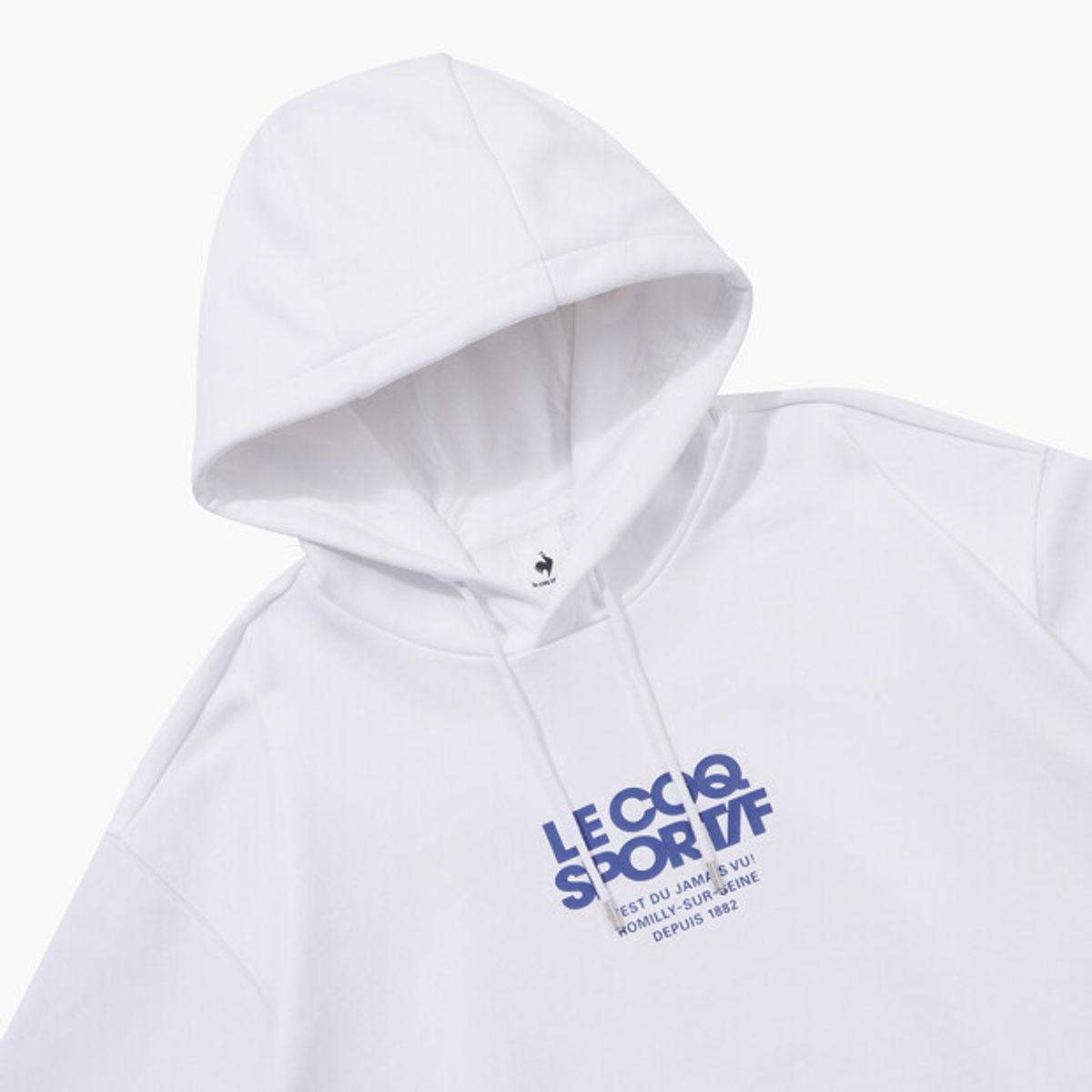 르꼬끄(LECOQ) 그래픽 후드 - 화이트(QQ123LHD16)