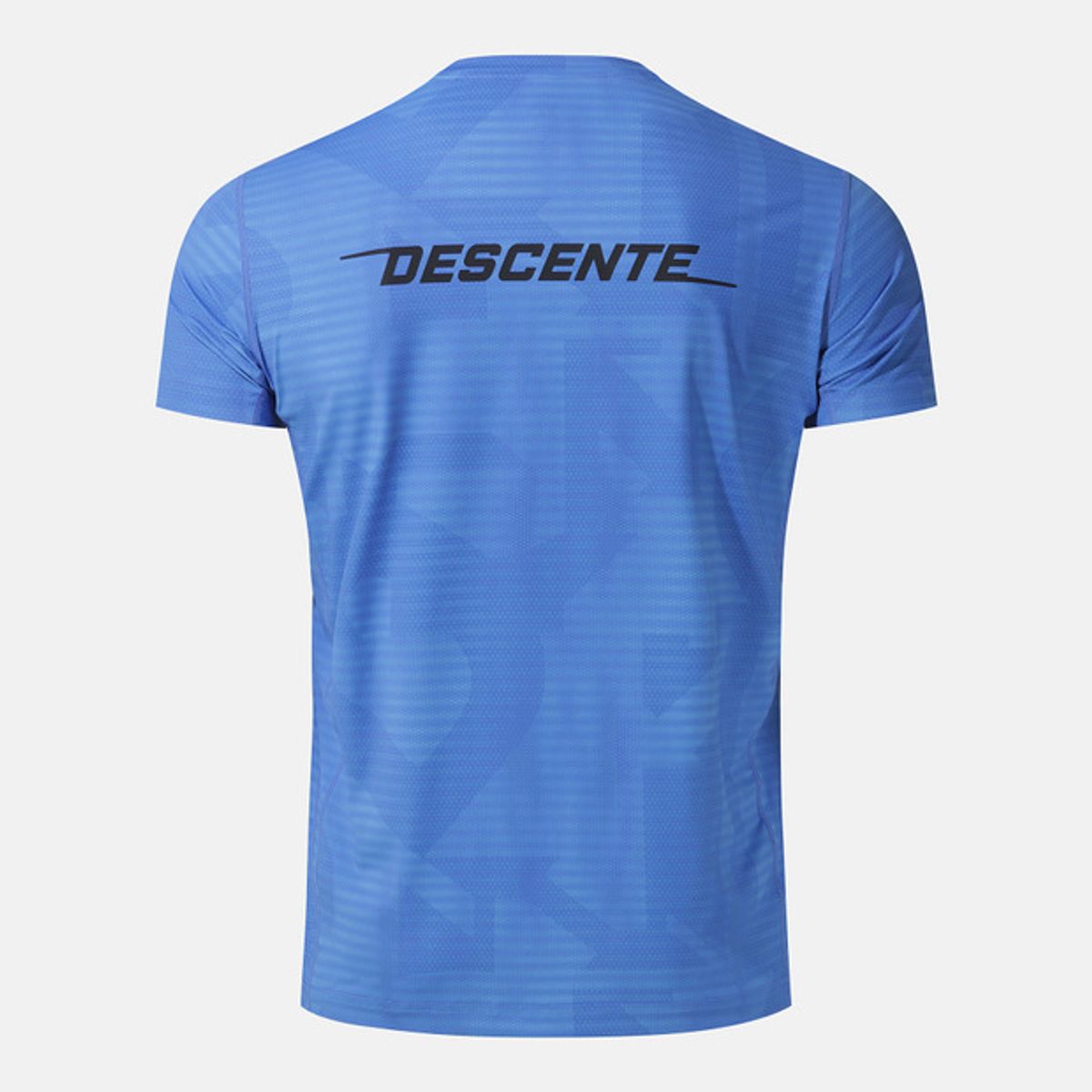 데상트(DESCENTE) 트레이닝 벡터 레귤러핏 상의 블루(SQ121TCO14)