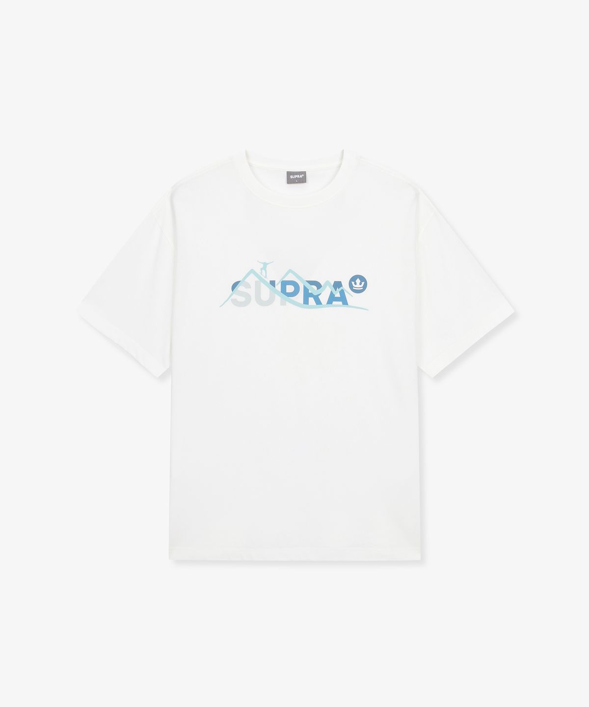 수프라(SUPRA) 그래픽 믹스 반팔 티셔츠(WHITE)