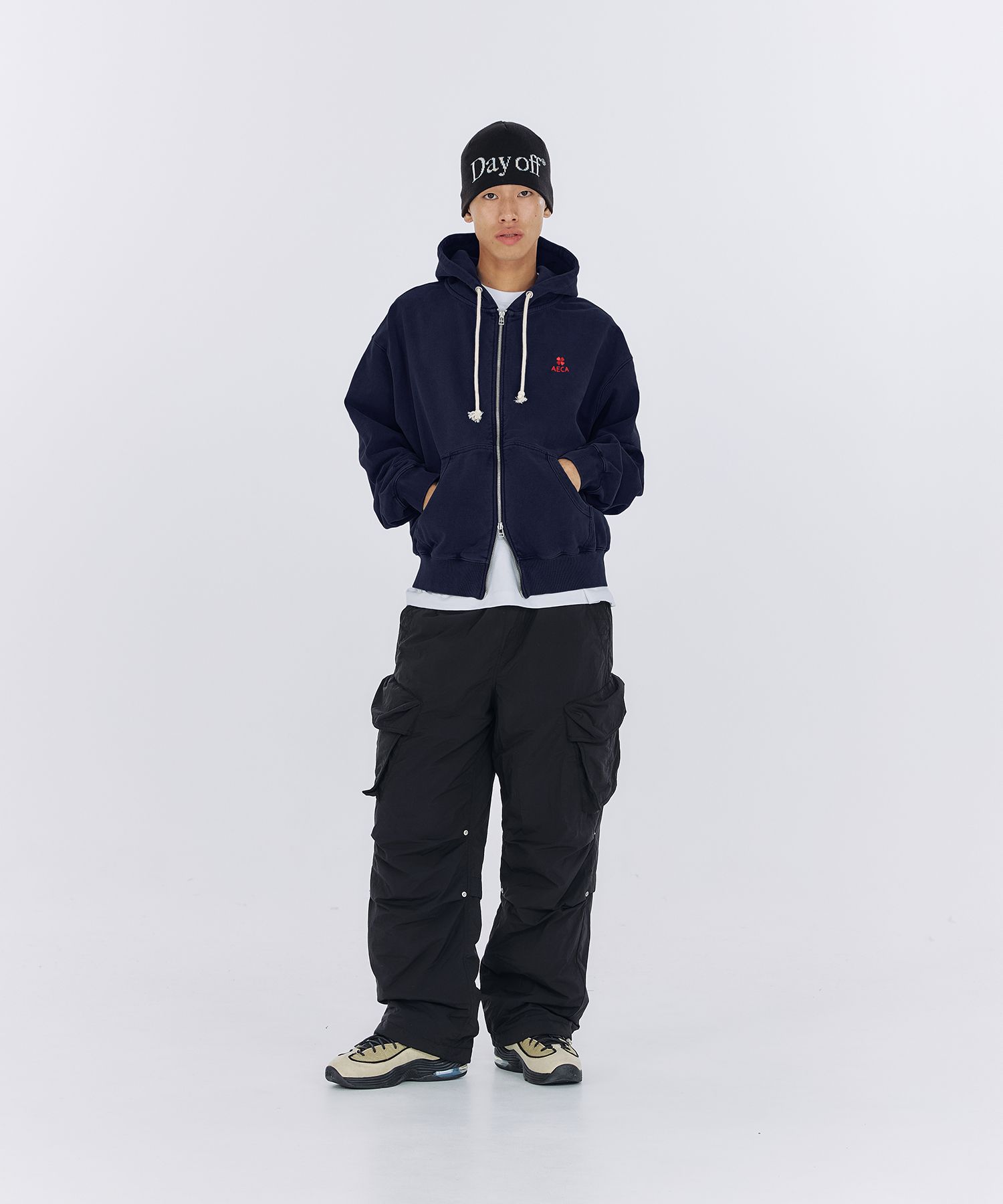 パーカー・フーディ AECA WHITE EVERYDAY AECA CLOVER ZIP UP HOODIEWASHED CHARCOAL MUSINSA | AECA WHITE EVERYDAY AECA CLOVER ZIP UP HOODIE
