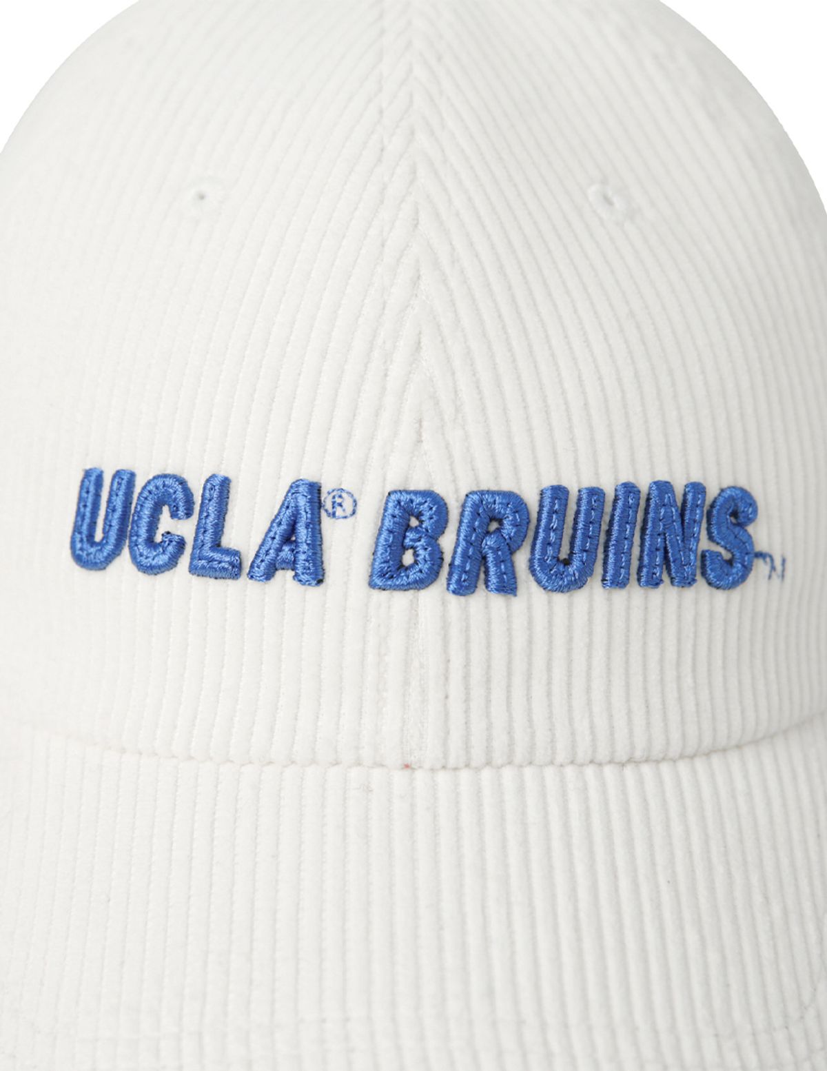 유씨엘에이(UCLA) 남녀공용 코듀로이 로고 자수 볼캡[IVORY](UBRAC92)