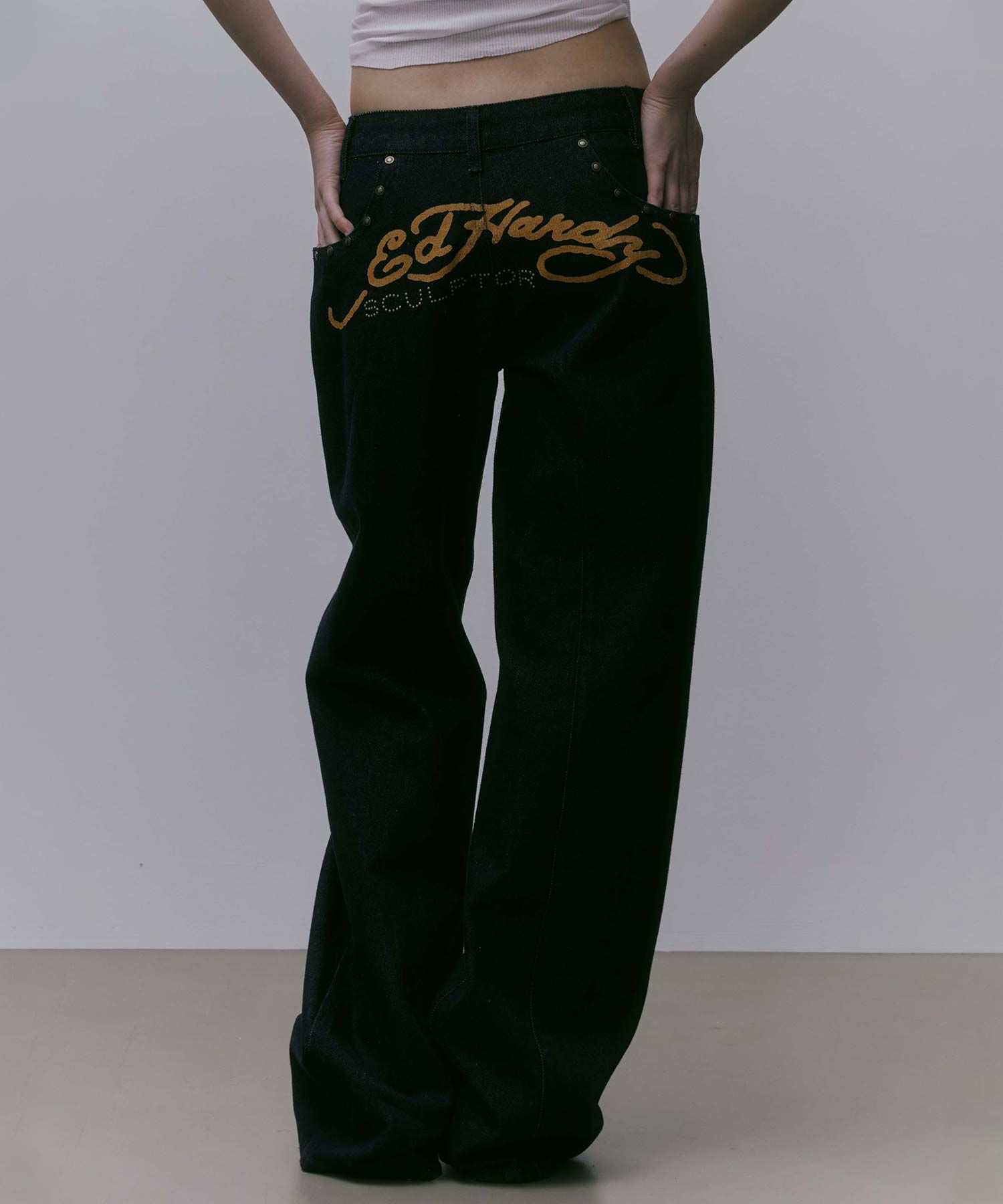 스컬프터(SCULPTOR) [Sculptor X Ed Hardy] Cracked Angel Denim
