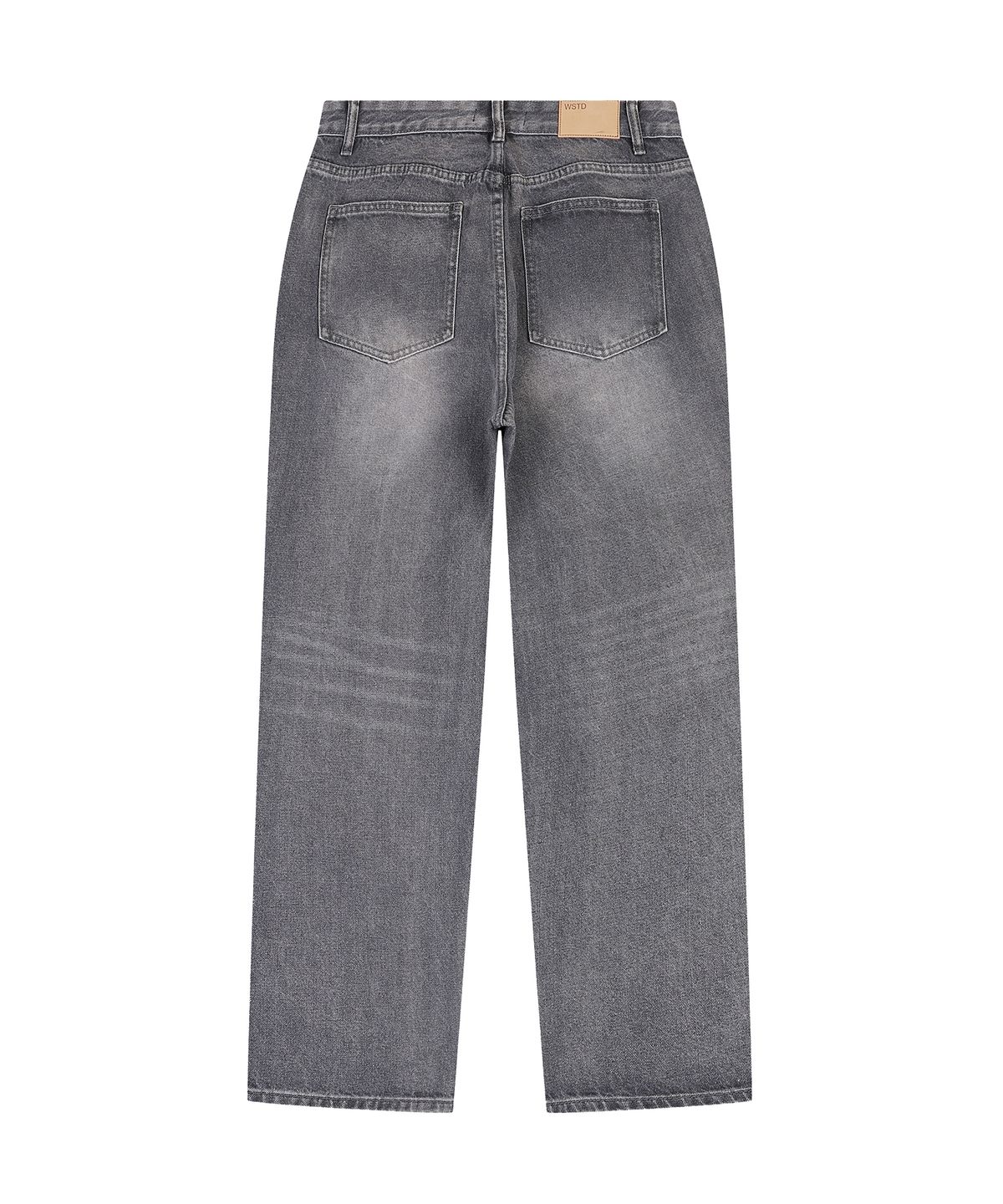 더블유스탠다드(W STANDARD) 데미지 브러쉬드 데님 팬츠 [GRAY]