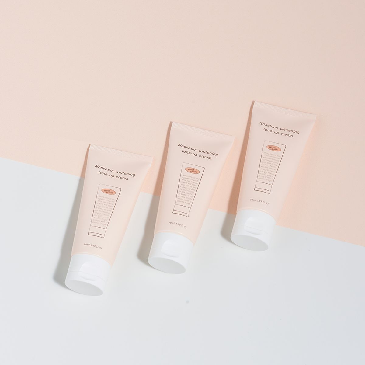 와더스킨(WHATASKIN) 노세범 화이트닝 미백 톤업 크림 50ml