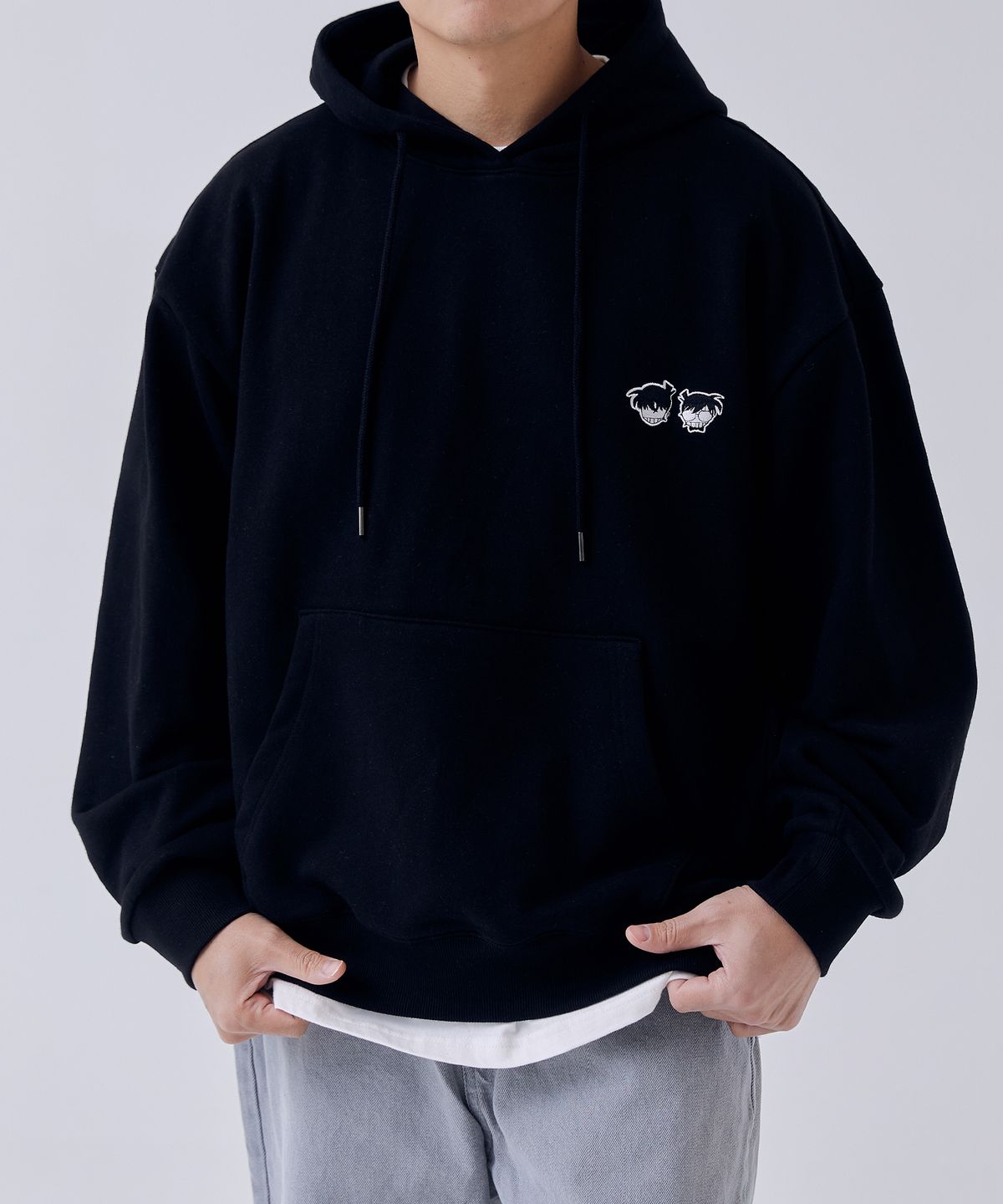 댄꼼마(DANCOMMA) 명탐정 코난 남도일&코난 후드 티셔츠
