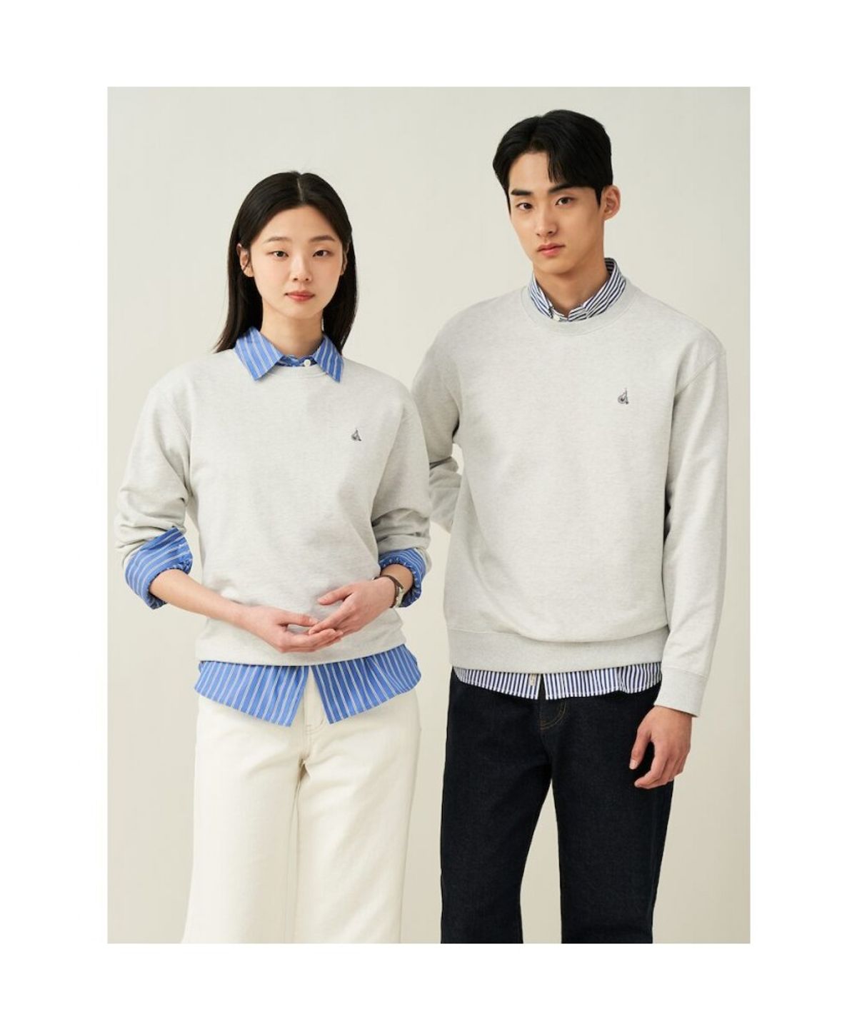 빈폴 멘(BEANPOLE MEN) [Essential] 스웨트 셔츠  라이트 그린