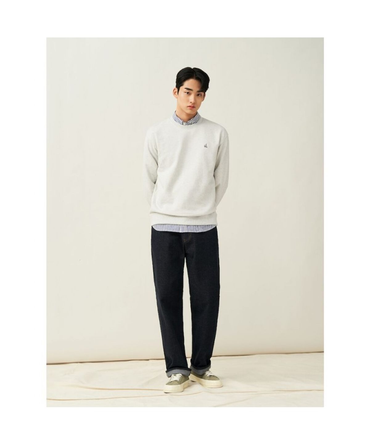 빈폴 멘(BEANPOLE MEN) [Essential] 스웨트 셔츠  라이트 그린