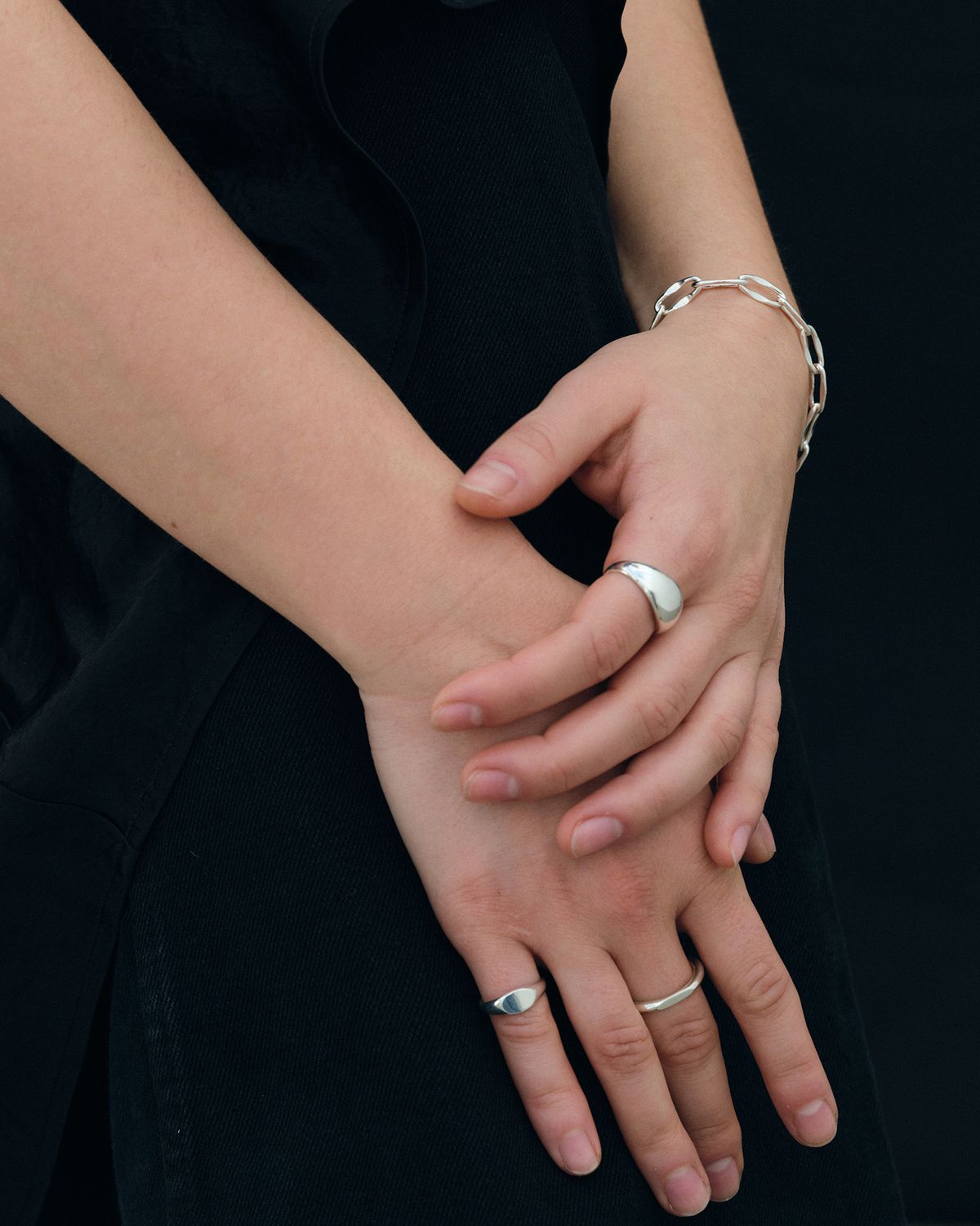 어나더레이어(ANOTHERLAYER) Little Signet Ring (silver925)